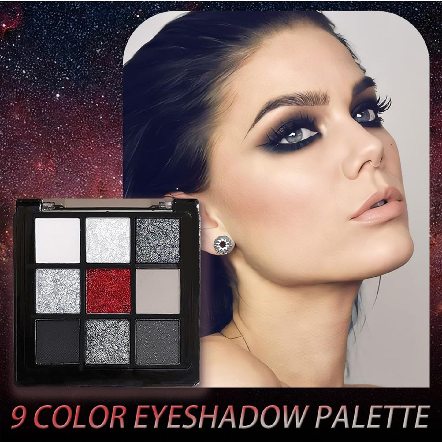 Lilbitty Nude Brown Eyeshadow Palette – Rose Gold & Dark Brown Bronze Highly Pigmented Long-Lasting Cream Eyeshadow for Brown Eyes
