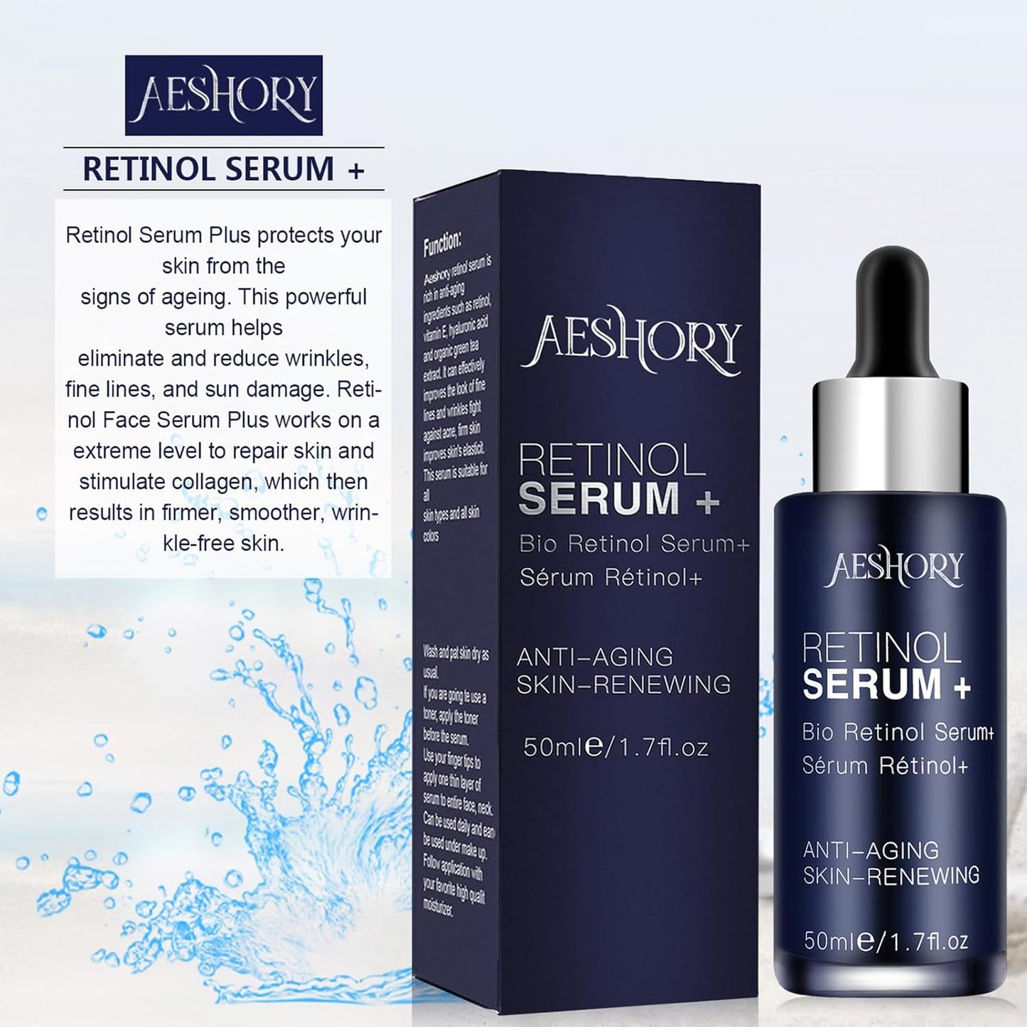 Aeshory Retinol Serum – High-Potency Anti-Aging Formula (50ml)