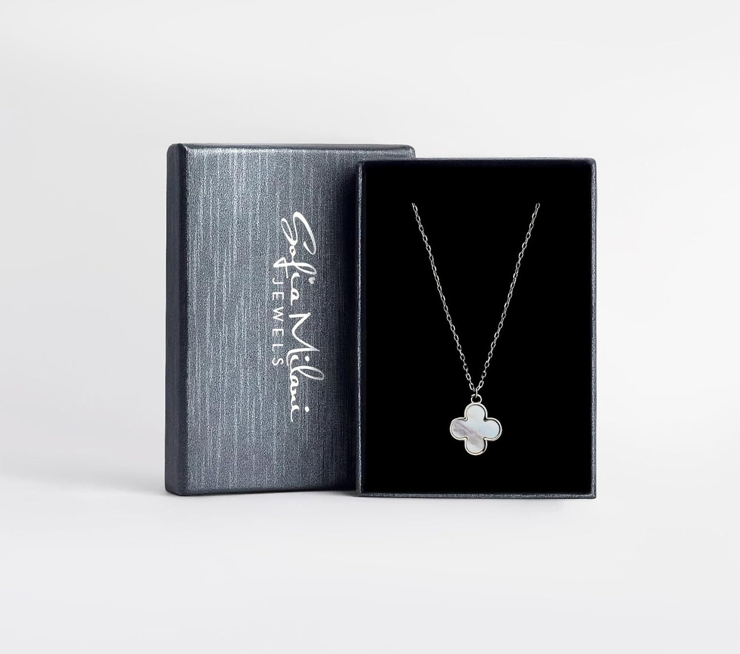 Sofia Milani Women's Necklace – 925 Sterling Silver Flower Enamel Pendant