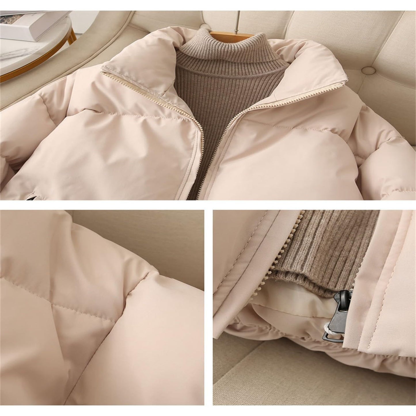 BOTCAM Women’s Puff Parka – Lightweight Puffer Winter Jacket