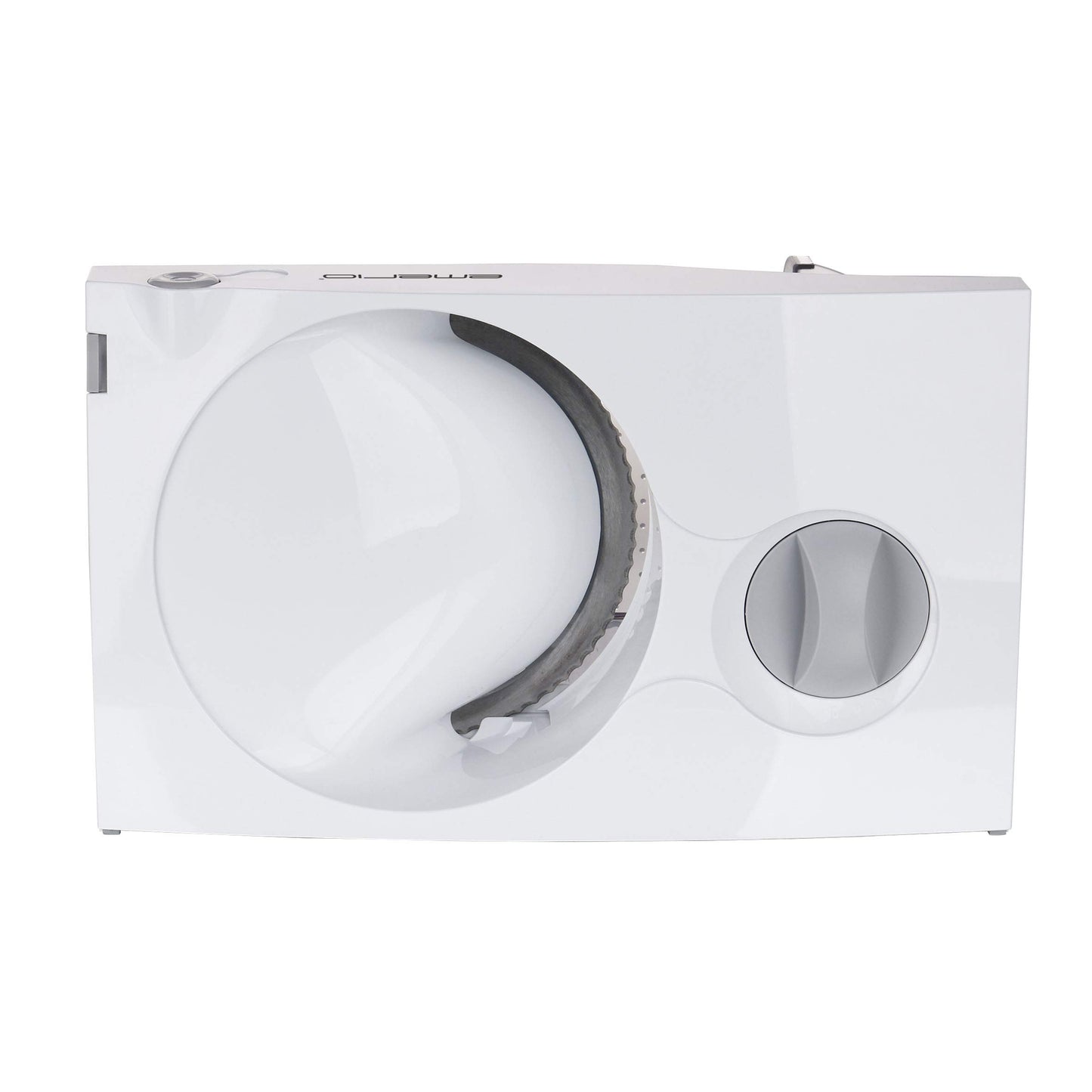 Emerio Allesschneider "Made in EU", Edelstahl Messereinheit in Deutschland produziert, einstellbar 0-17mm, BPA frei, platzsparend klappbar, mit Sicherheitsschalter, Eco 100 Watt, MS-125000.1, Schwarz