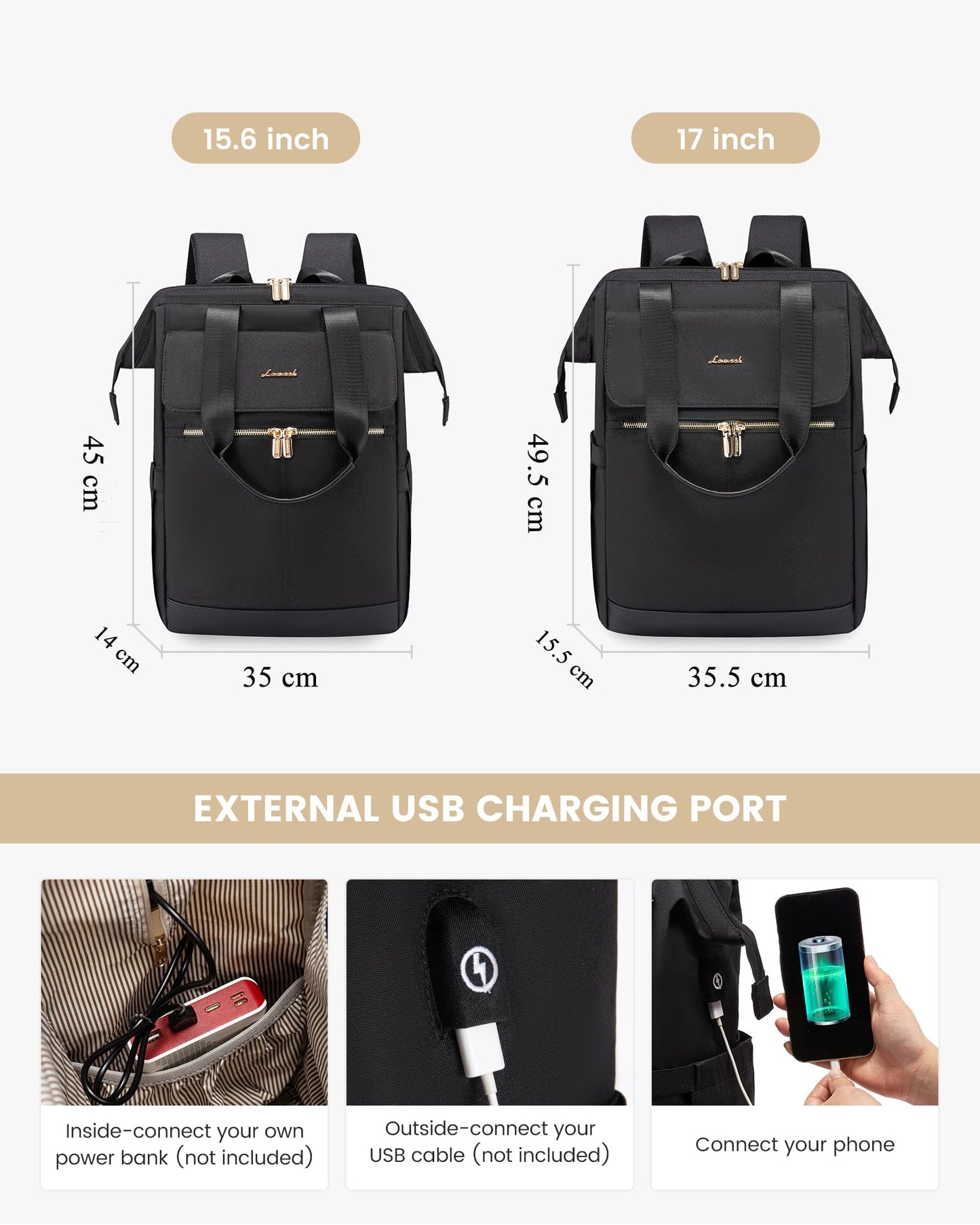 LOVEVOOK Women’s Laptop Backpack