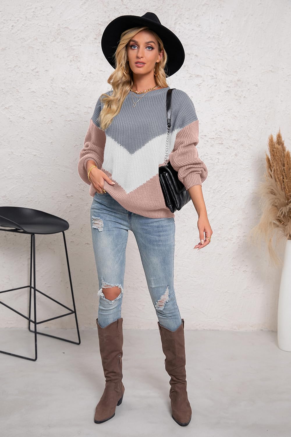 Women’s Colorblock Knit Sweater