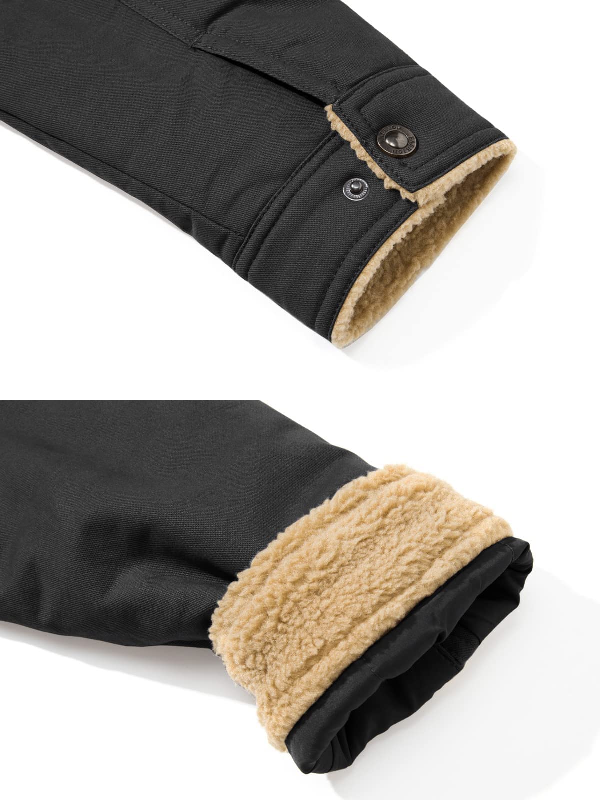 EKLENTSON Men’s Winter Jacket – Fleece Lined Cargo Coat