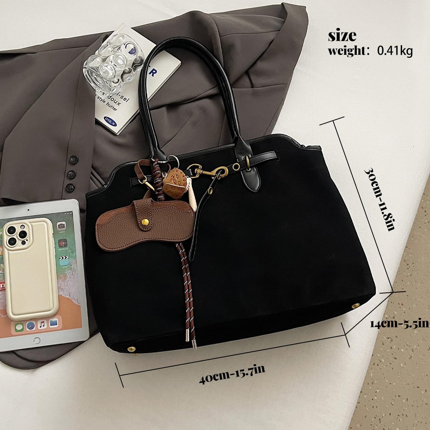 Unisoul Suede Handbag for Women