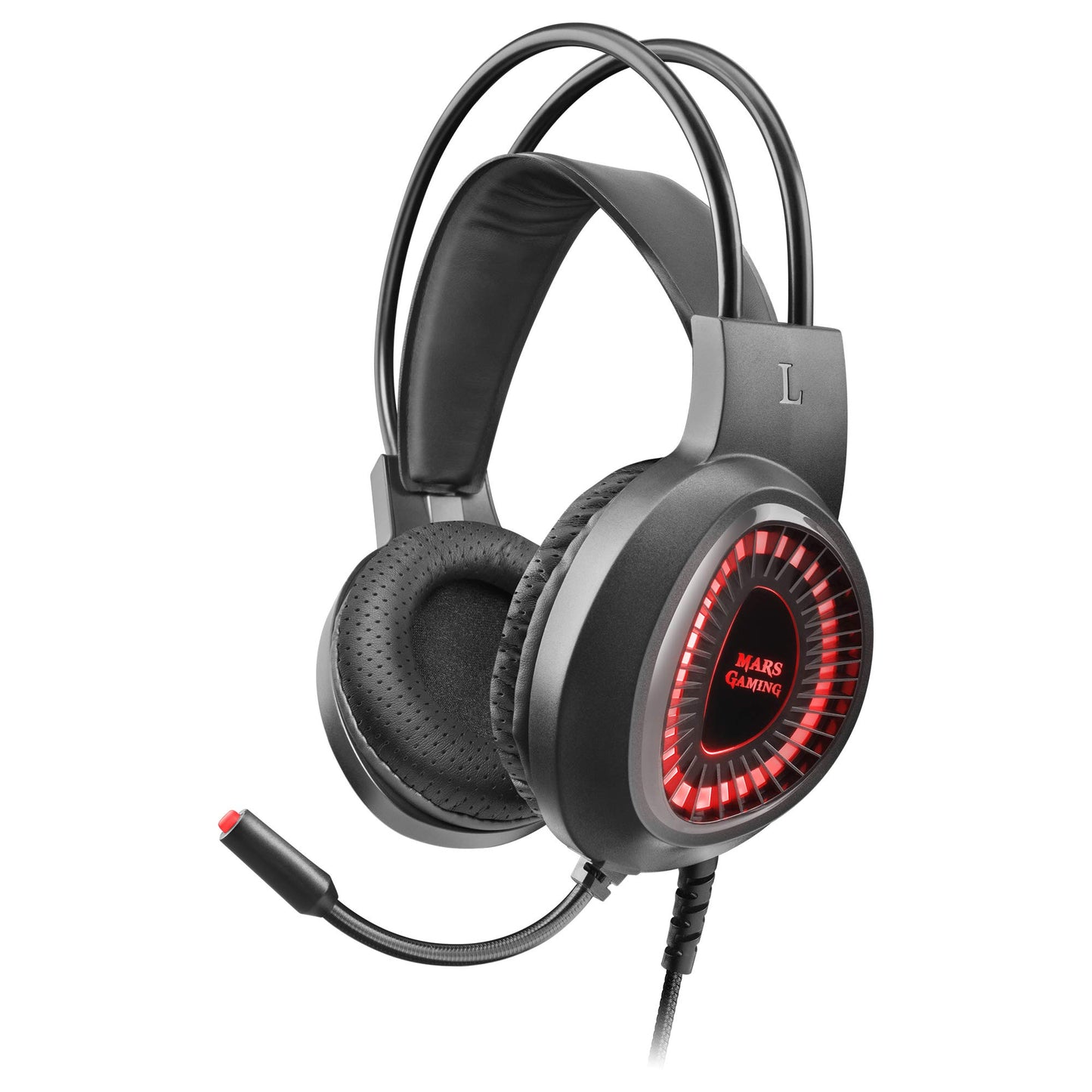 MARSGAMING MCP-RGB3, Pack Gaming Keyboard Fixed RGB + Gaming Mouse RGB Flow 3200 DPI + Headset Over-Ear RGB + XXL Mouse Pad, White, Portuguese Language