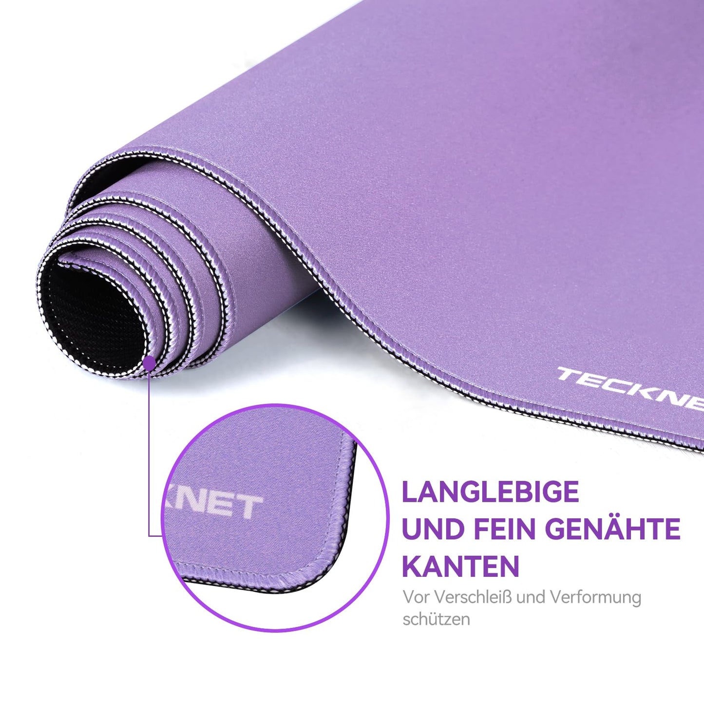 TECKNET Mauspad XXL Speed Gaming, 900x400 mm Schreibtischunterlage Schwarz, Gamer Mouse Pad, Wasserdicht mousepad, Spezielle Oberfläche Verbessert Präzision und Geschwindigkeit, rutschfeste Gummibasis