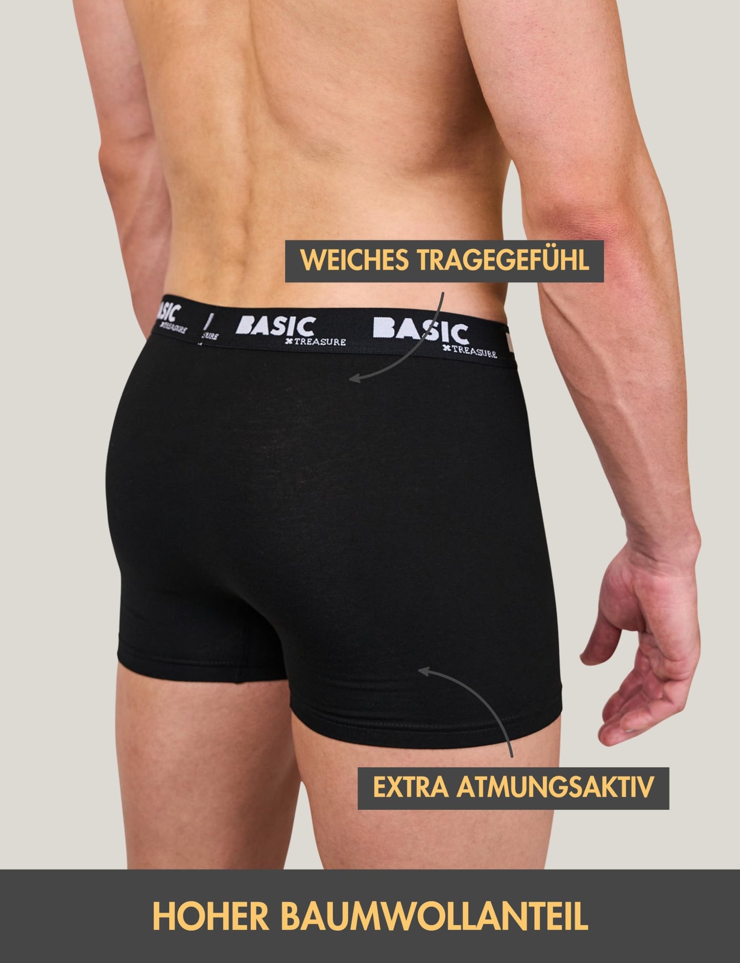 Basic Treasure 8/9-Pack Men’s Boxer Shorts