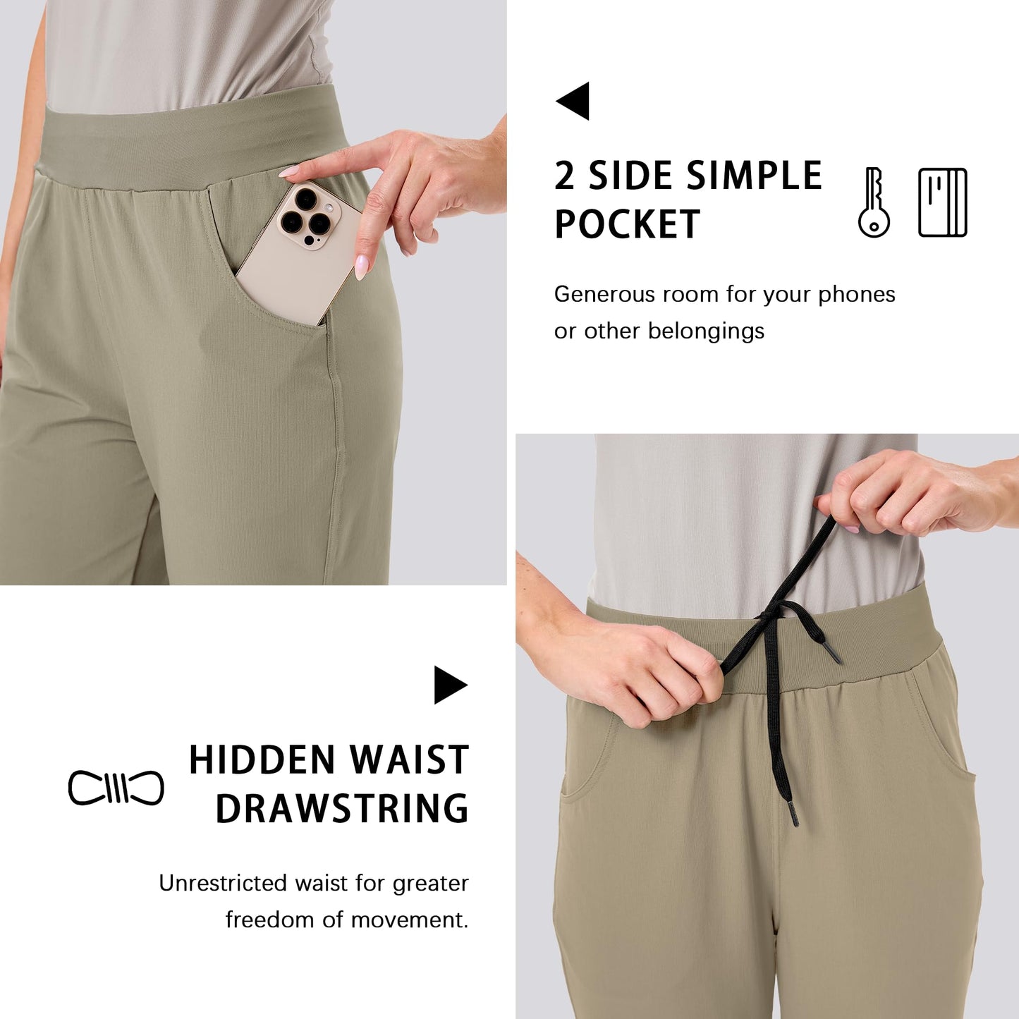 Women’s Jogging Pants – Athletic Sweatpants, Scrub Joggers for Workout