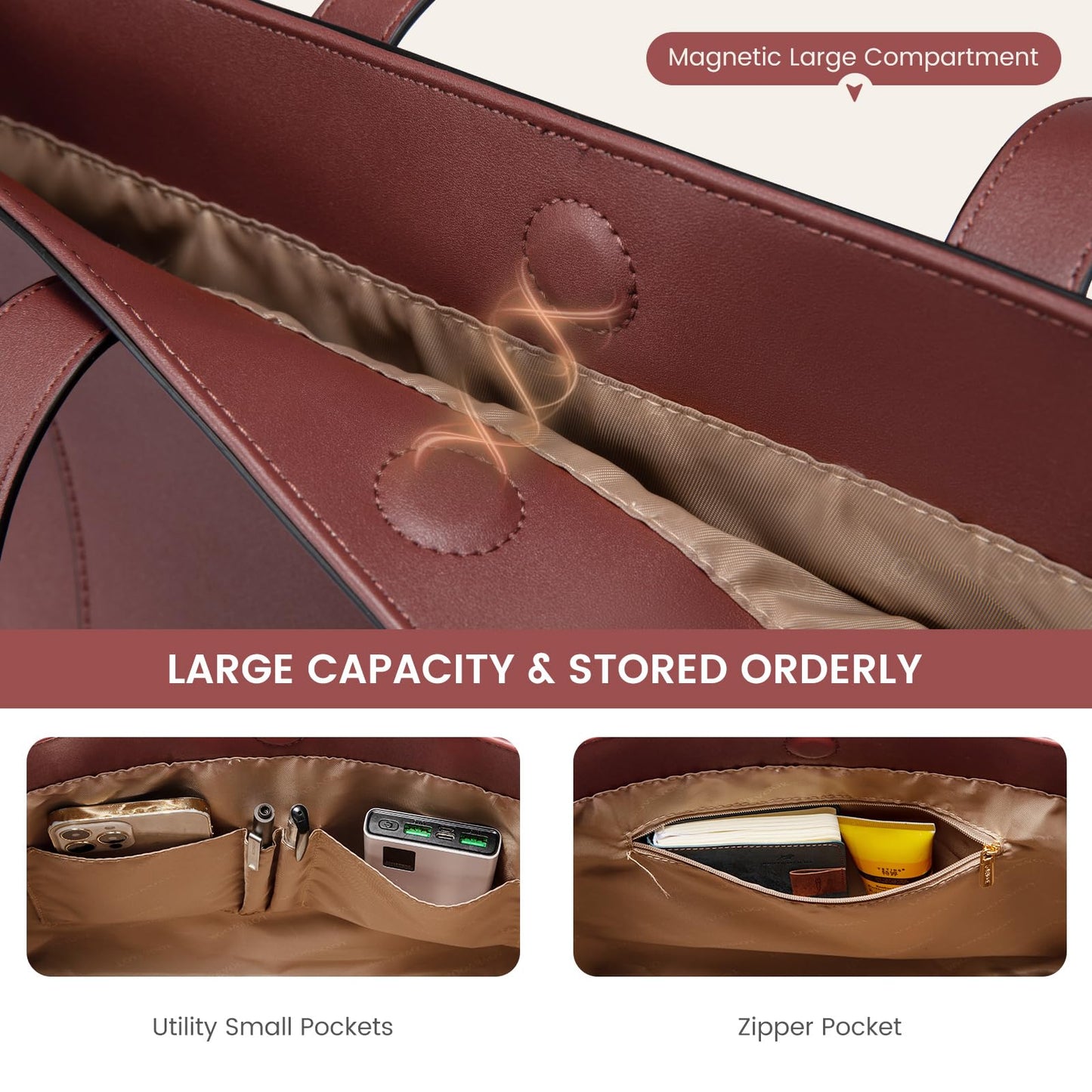 LOVEVOOK Medium Tote Bag for Women