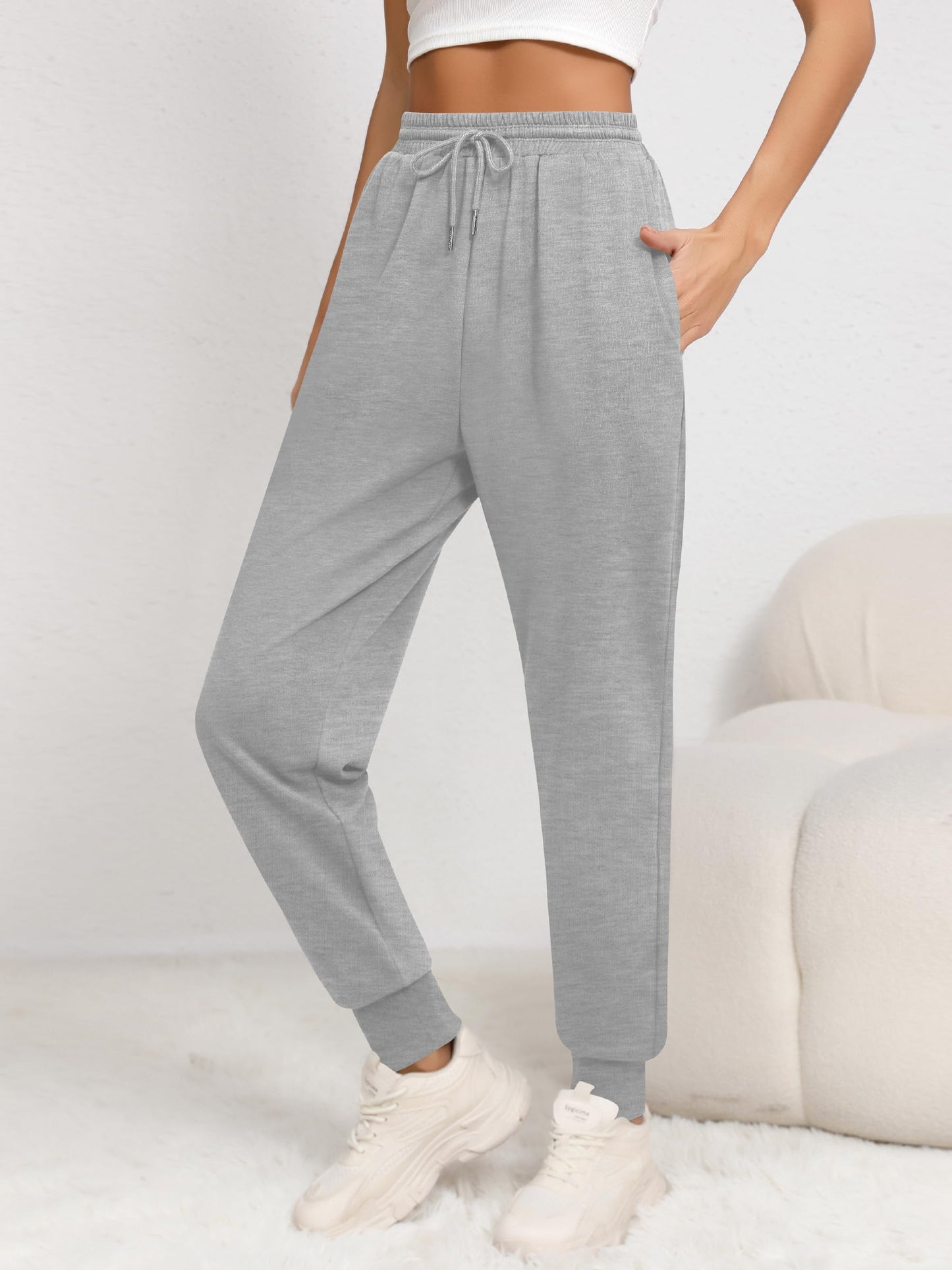 Missufe Women’s High Waist Jogging Sweatpants