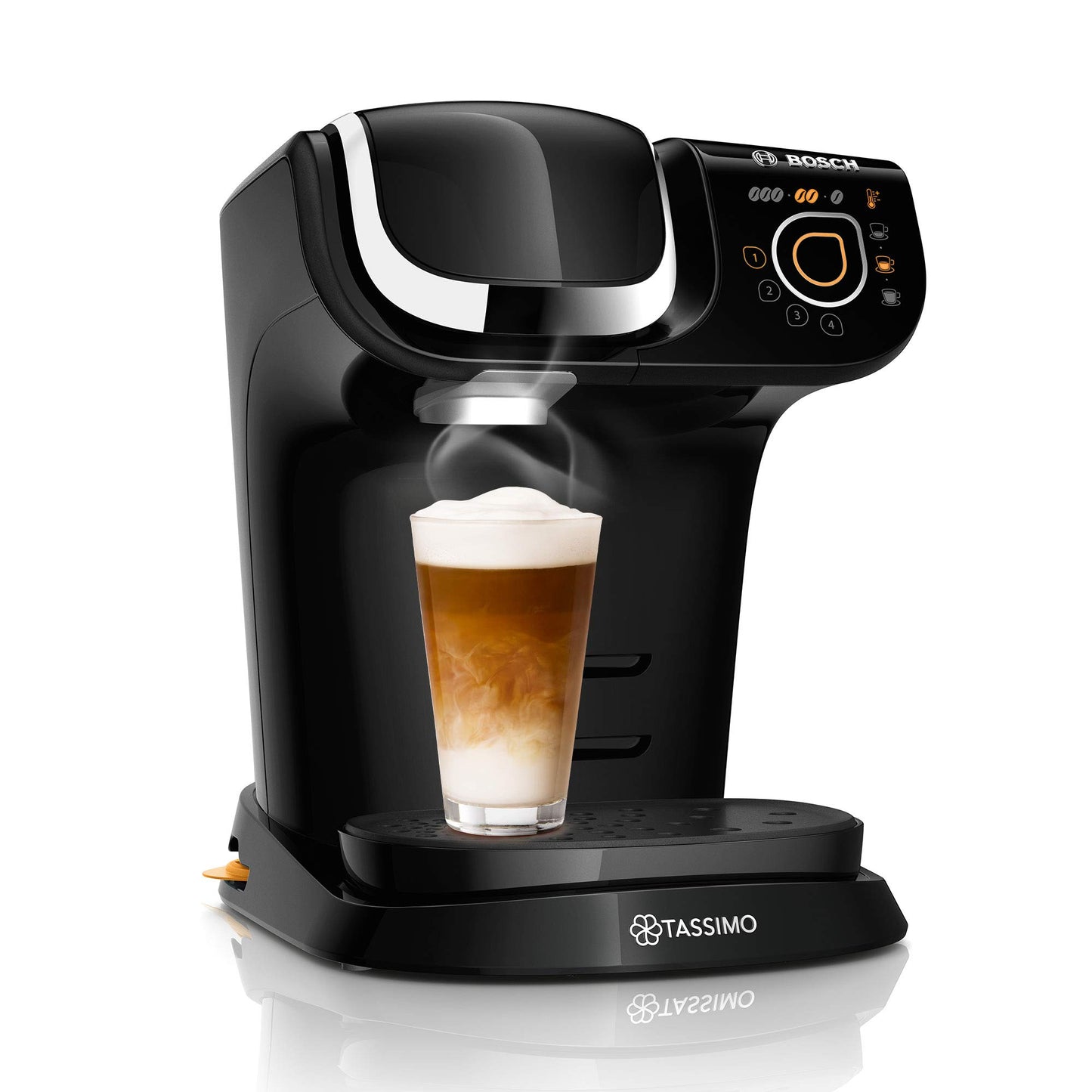Tassimo My Way 2 capsule machine TAS6504 coffee machine by Bosch, with water filter, over 70 drinks, personalization, fully automatic, easy preparation, 1,500 watts, 1.3 liters, white
