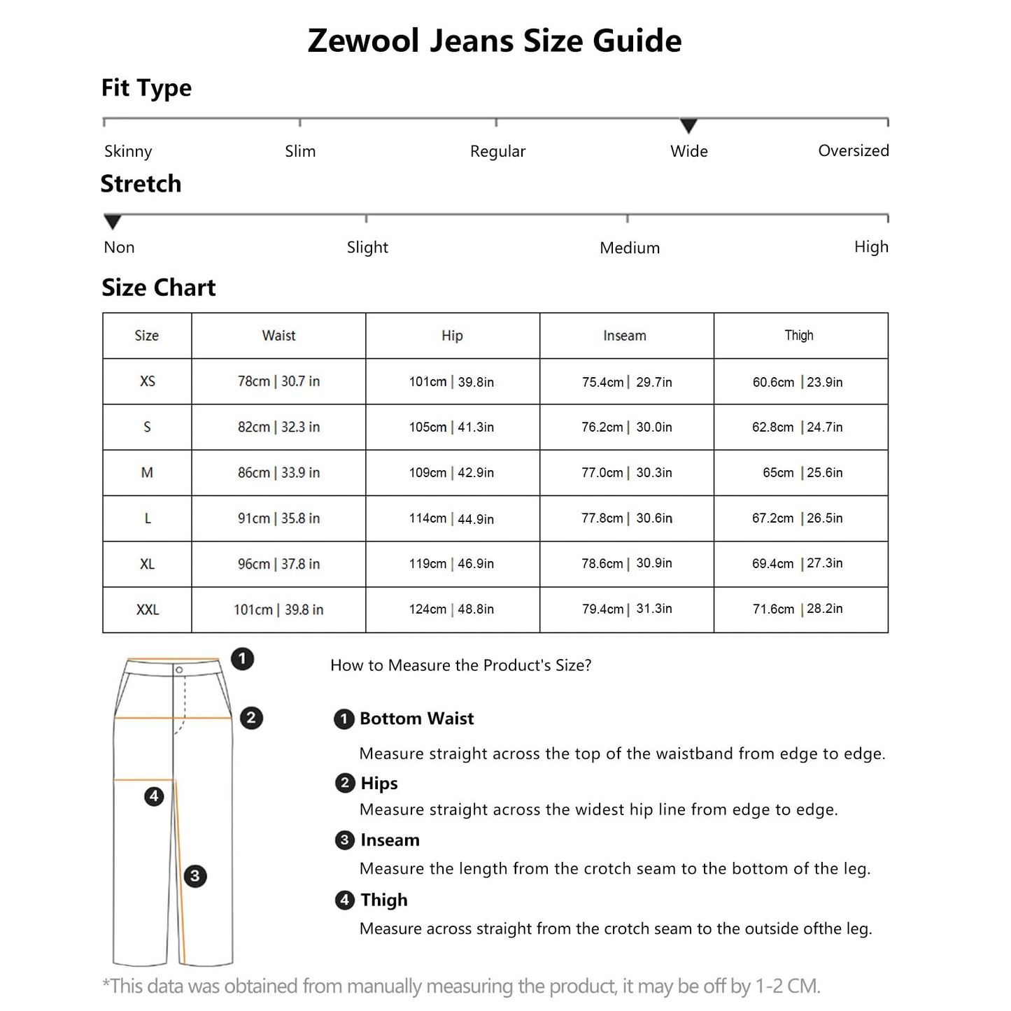 Men’s Baggy Jeans with Spider Web Embroidery