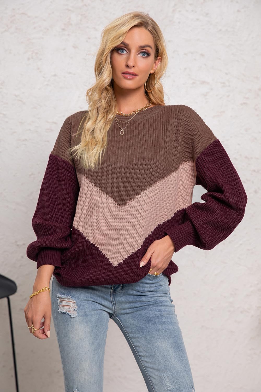 Women’s Colorblock Knit Sweater