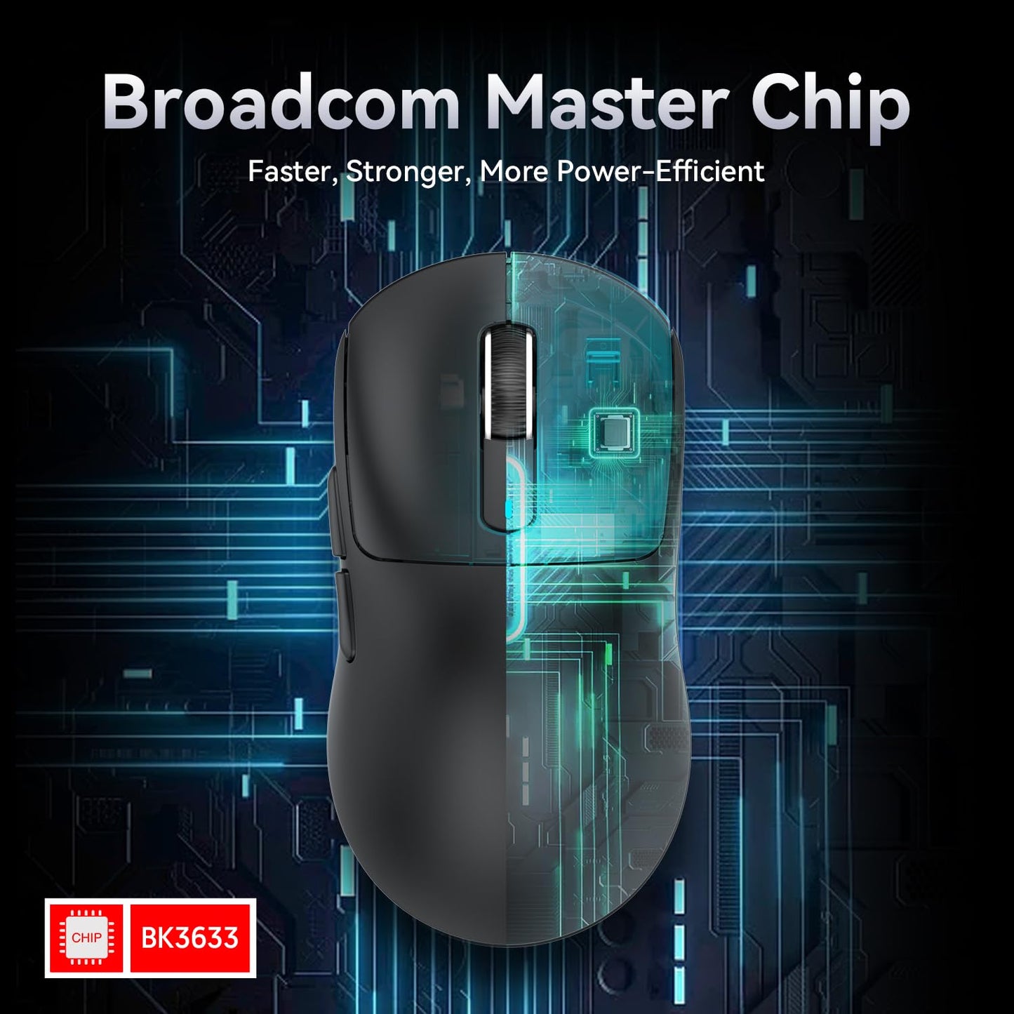 ATTACK SHARK X3 49g Ultralight Mouse, PixArt PAW3395 Gaming Sensor, BT/2.4G Wireless/Wired Gaming Mouse, 26000 DPI, 200 Hours Battery, Office Mice for Win11/Xbox/PS/Mac (White)