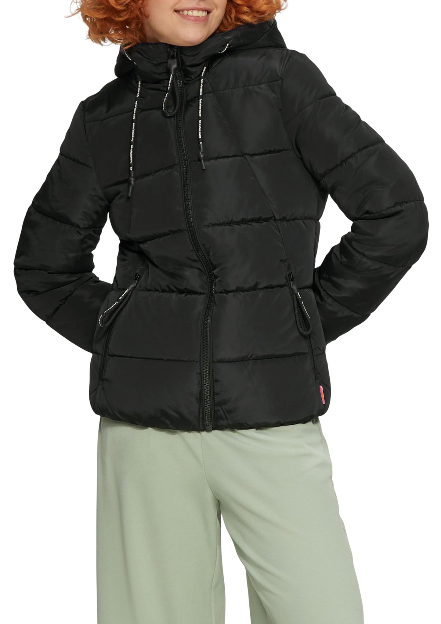 QS Women’s Padded Quilted Jacket with Hood