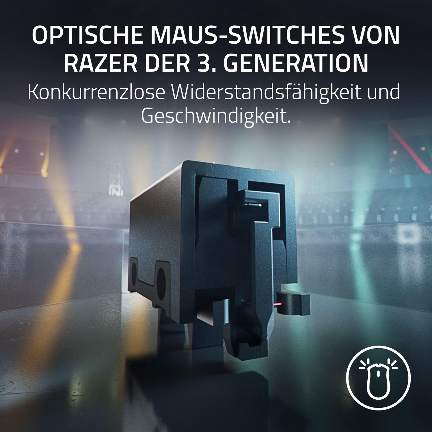 Razer DeathAdder Essential (2021) - Kabelgebundene Gaming-Maus mit Optischem Sensor mit 6400 DPI (5 programmierbare Tasten, Ergonomischer Formfaktor, 10 Millionen Klicks Lebensdauer) Schwarz