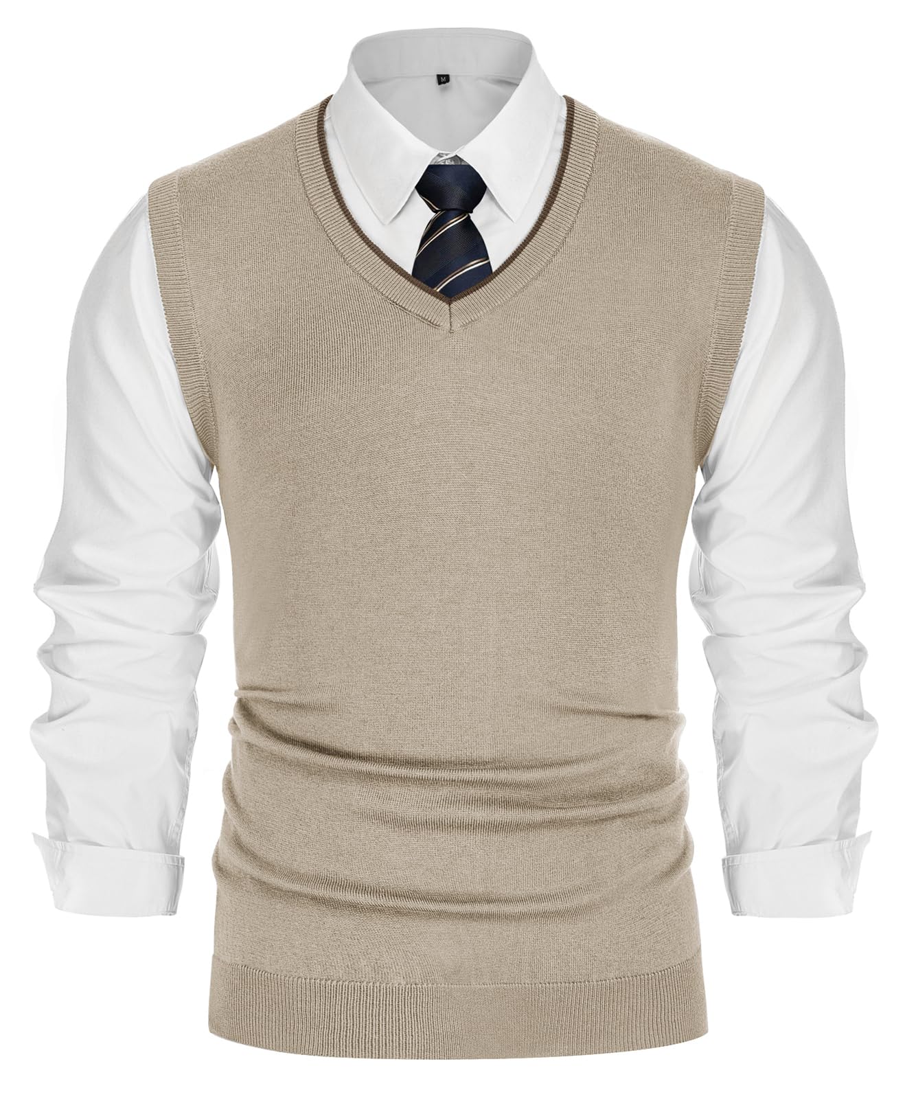 PJ PAUL JONES Men’s Sweater Vest – Wool Blend V-Neck Pullover