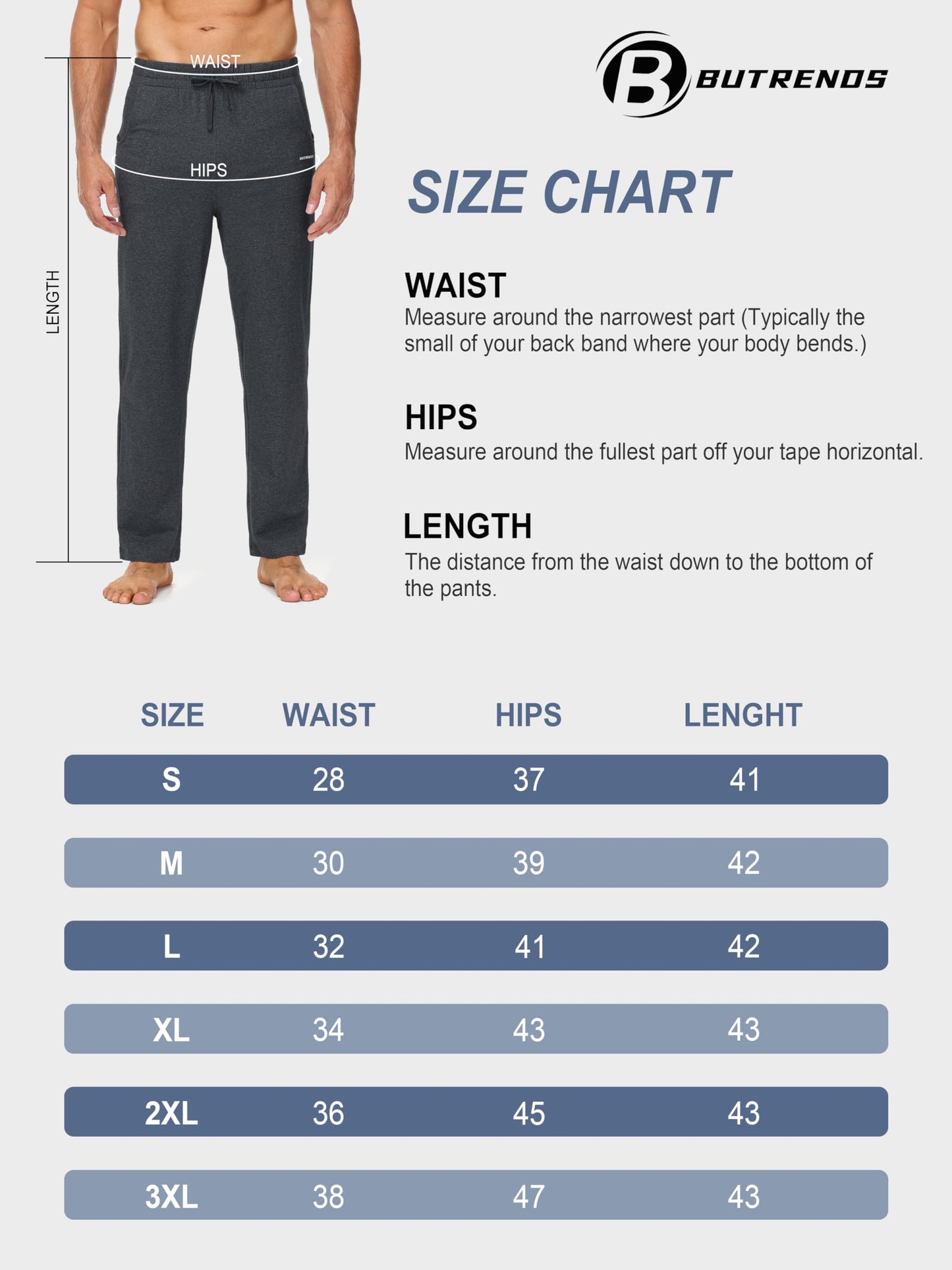 Butrends Men’s Cotton Joggers – Straight Leg Yoga & Training Pants