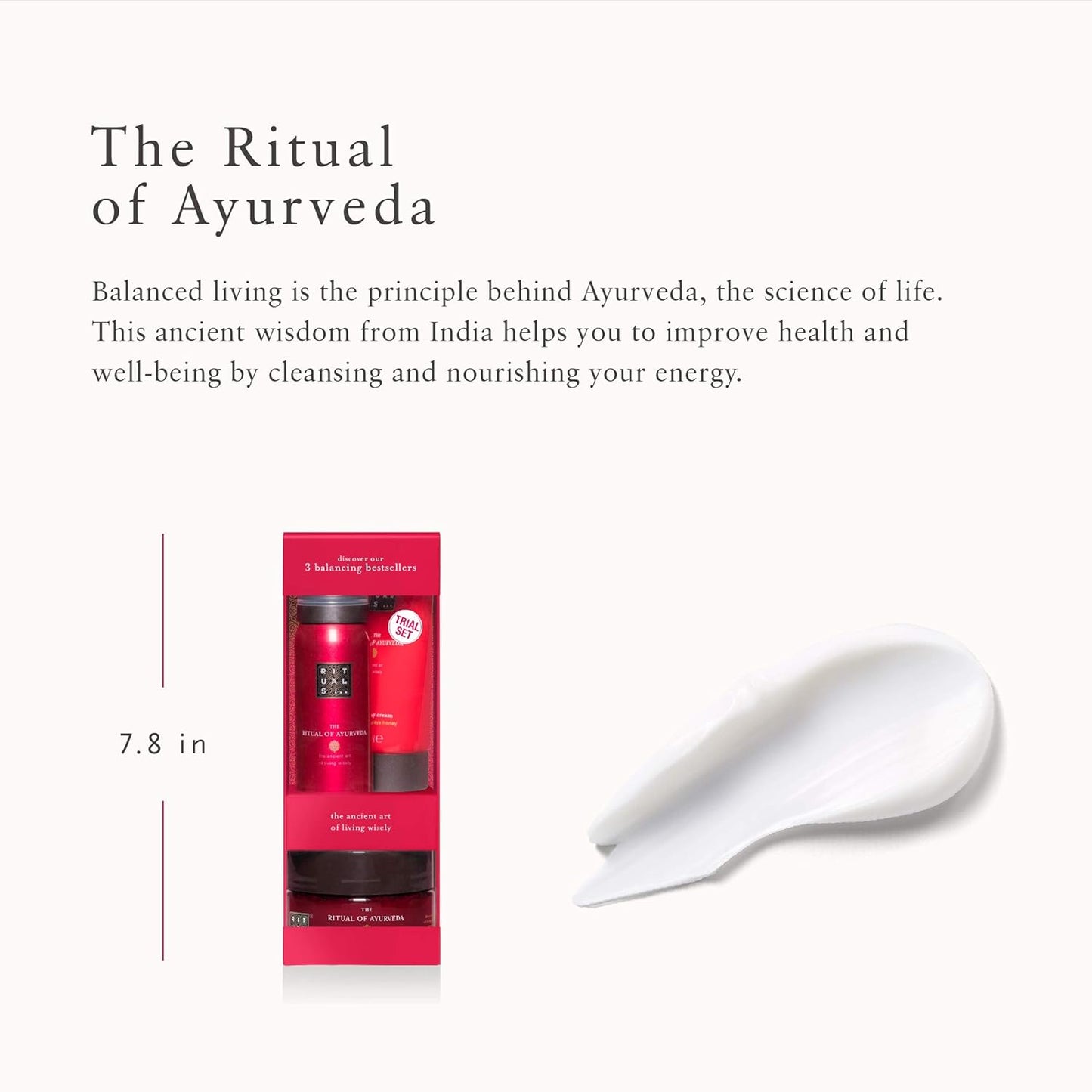 RITUALS The Ritual of Ayurveda Women Gift Set Soothing Nourishing with Indian Rose Sweet Almond Oil
