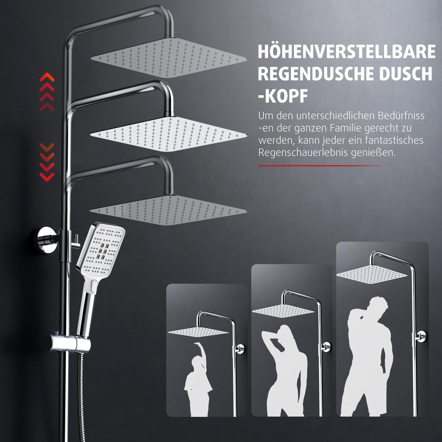 Rainsworth Thermostatic Shower System Round Rain Shower Set