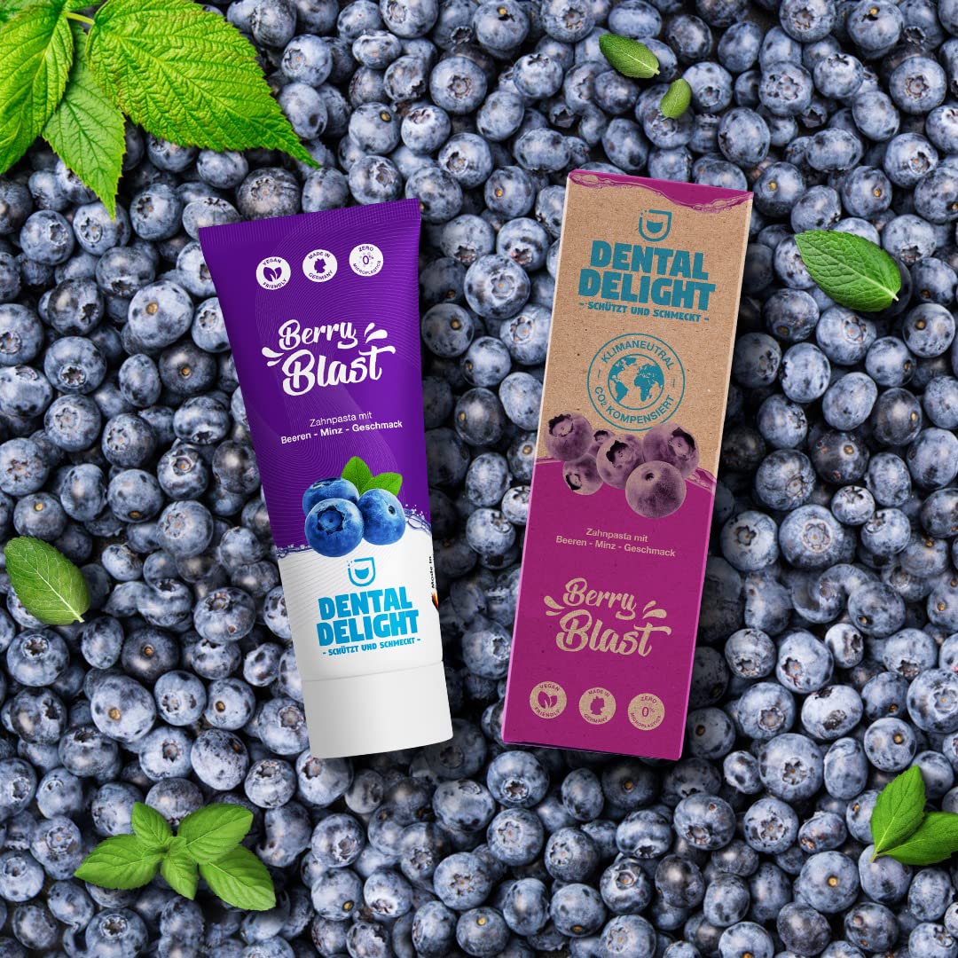 DENTAL DELIGHT Polar Punch Zahnpasta (TESTSIEGER), Vegane Zahnpasta mit Geschmack, Zahncreme (Minze, 4er Pack)