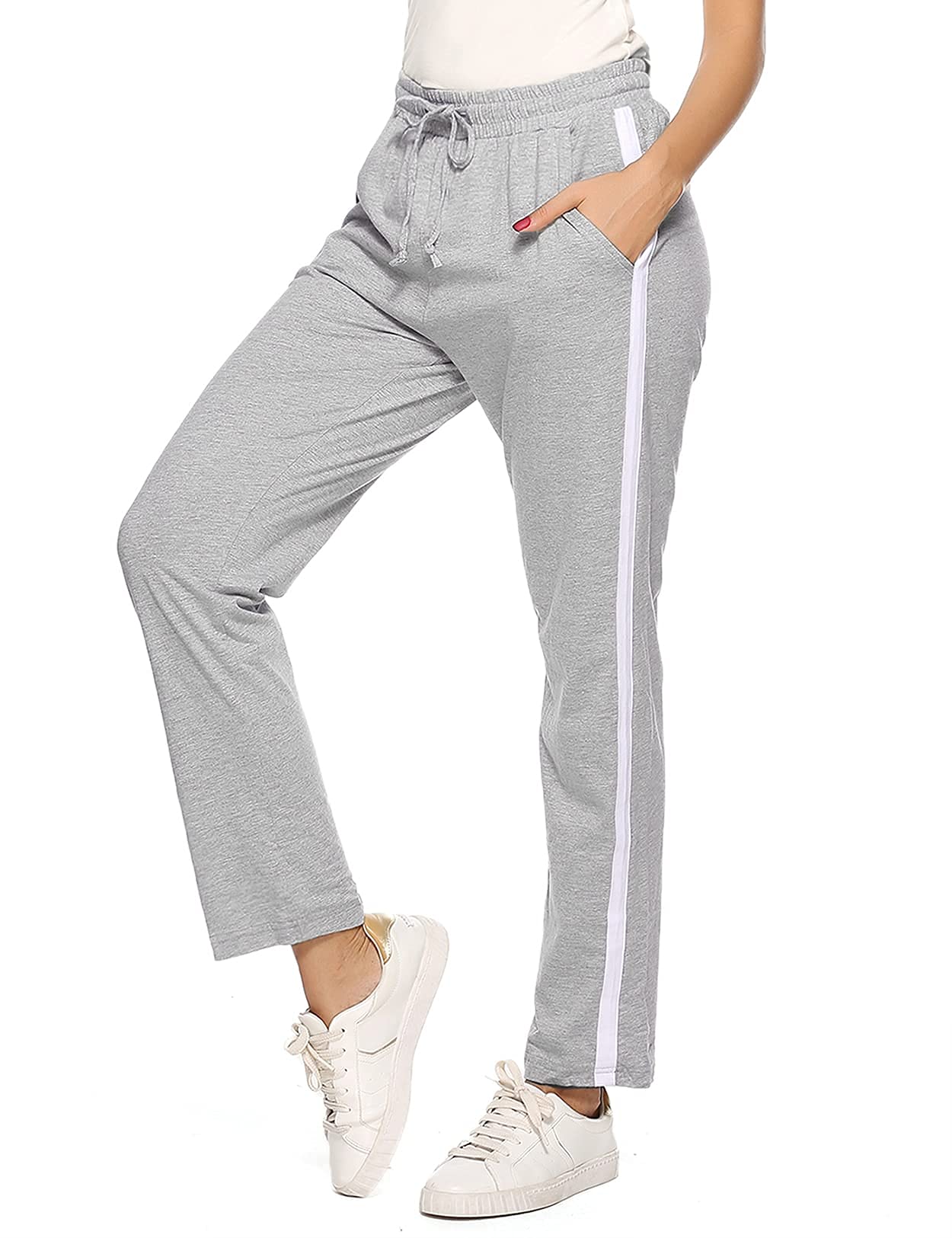Irdcomps Women’s Jogging Pants – Cotton Wide Leg Sweatpants