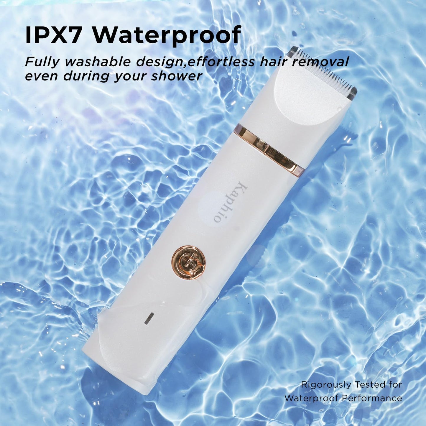 Bikini Trimmer für Frauen Schamhaare 2 in 1 Eletctric Rasierer für Frauen Wiederaufladbarer Eletctric Rasierer für Frauen IPX7 Wasserdicht Bikini Trimmer für Achselbein Arm Körper Gesicht (Roségold)