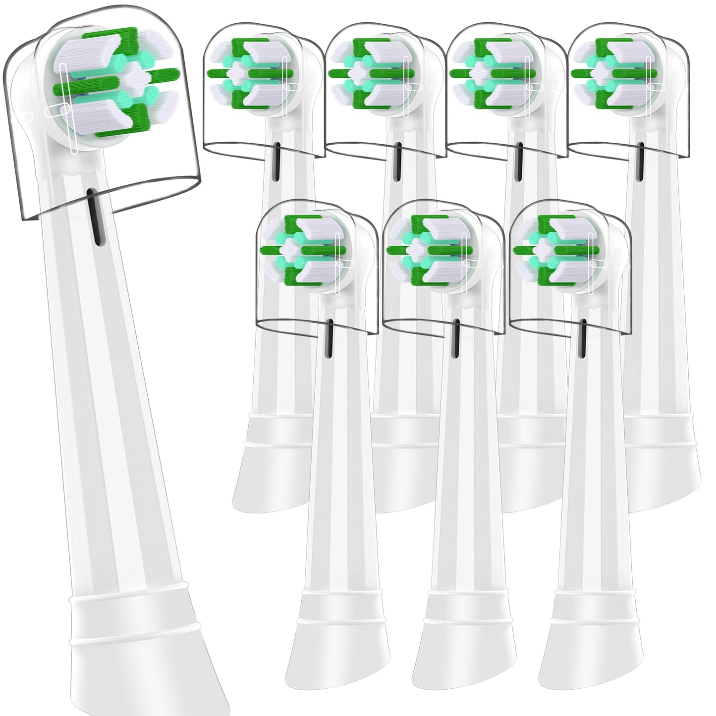 12er Aufsteckbürsten Kompatibel mit Oral B iO 3N 3 4 5 6 7 8 9 10 Series Zahnbürste Elektrische, IO Zahnbürste Aufsätze Für Zahnfleischpflege und Zahnreinigung (Schwarz/Weiß)