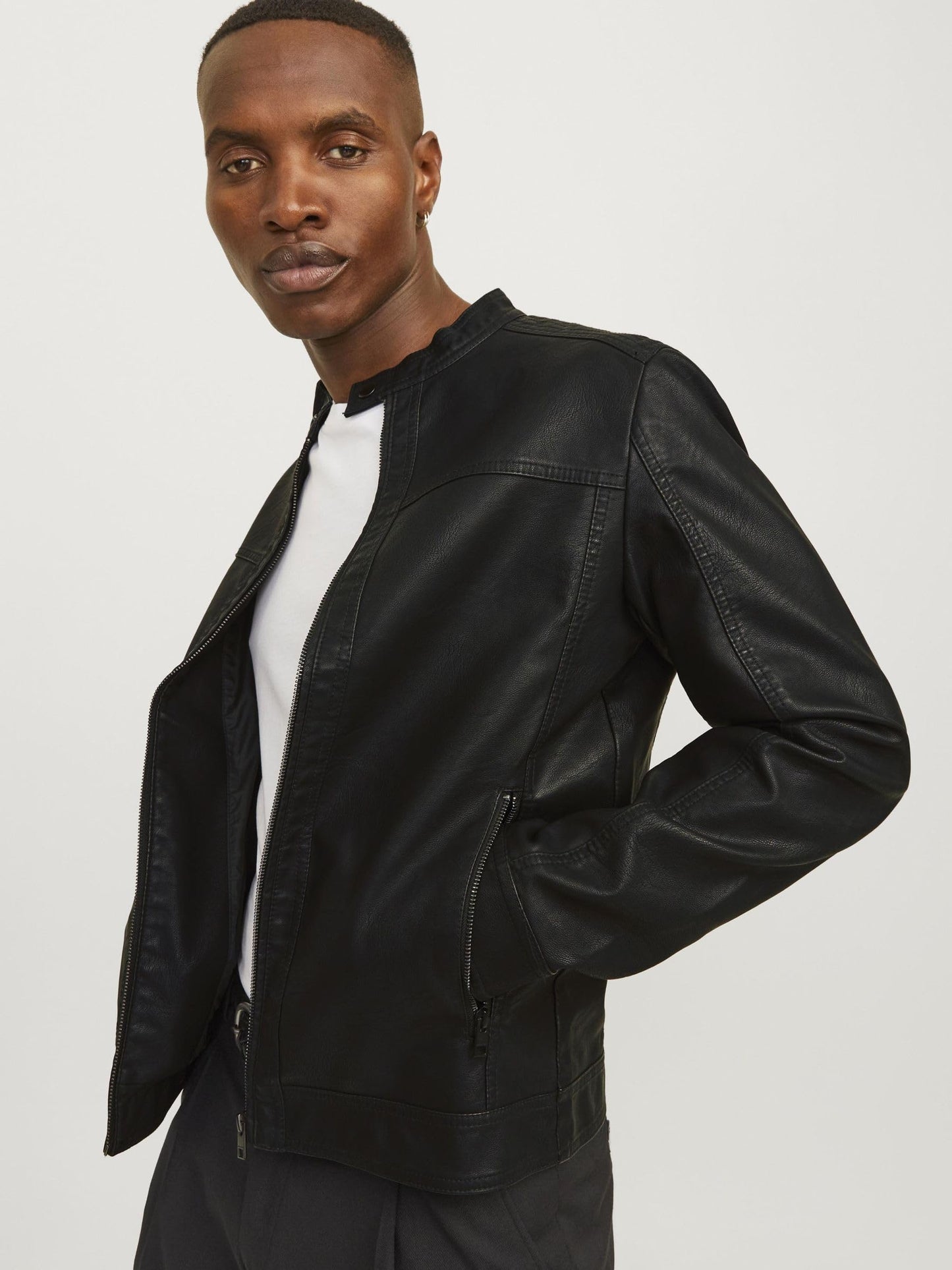 JACK & JONES Men's Faux Leather Jacket