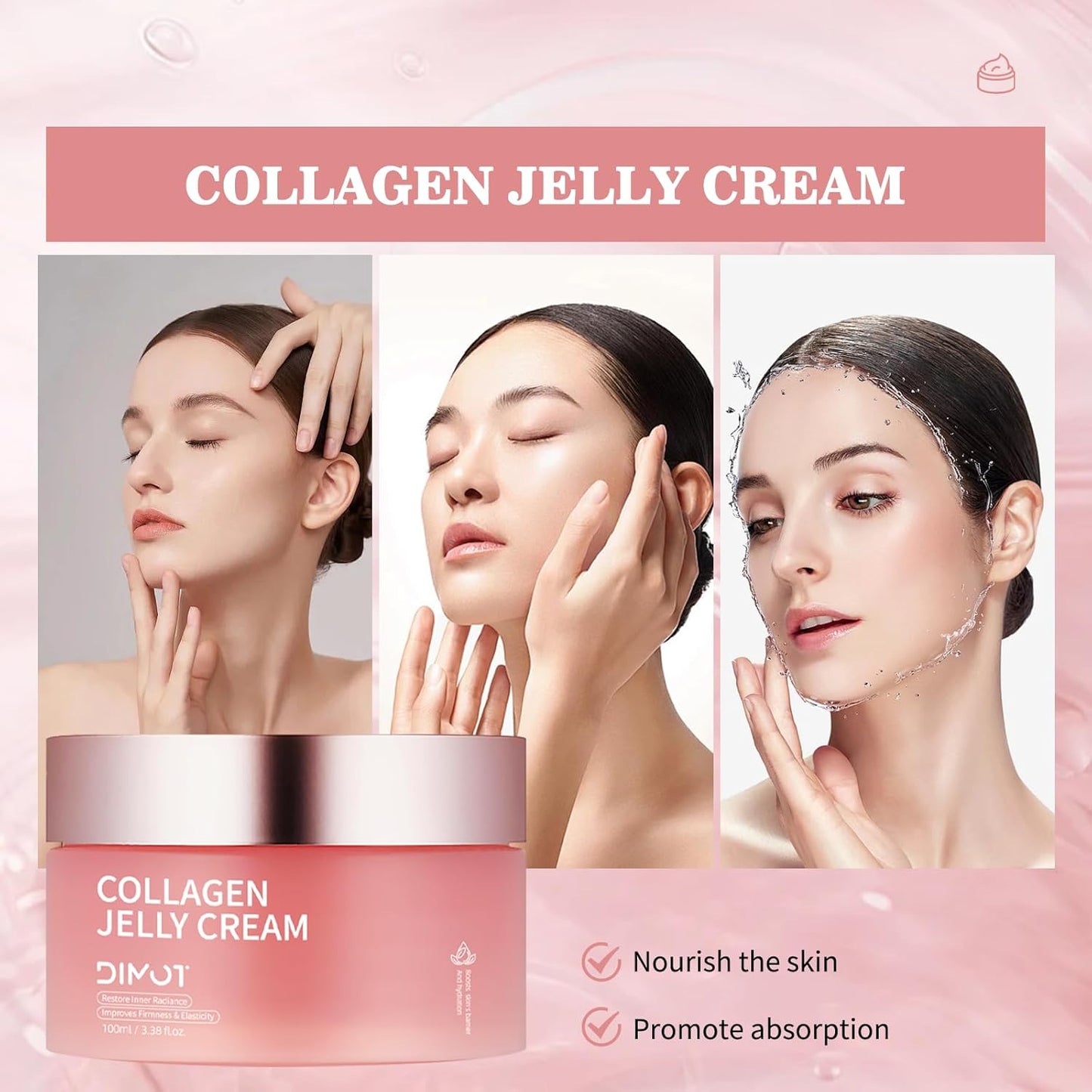 Collagen Cream for Face – Hydrating & Firming Jelly Mask