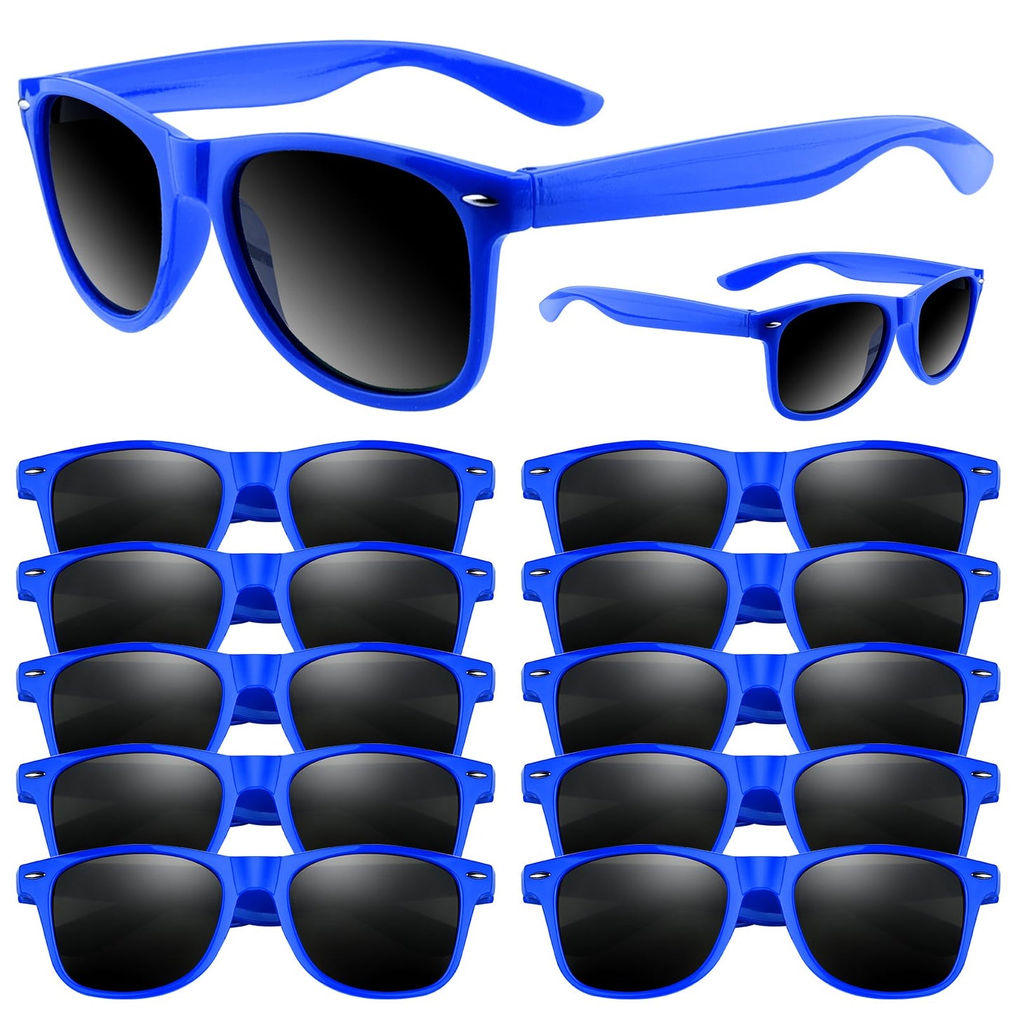 ASTARON Retro Vintage Sonnenbrillen Bulk, 6/12/24/48 Pack polarisiert Günstige Neon Sonnenbrillen Bulk für Frauen und Männer