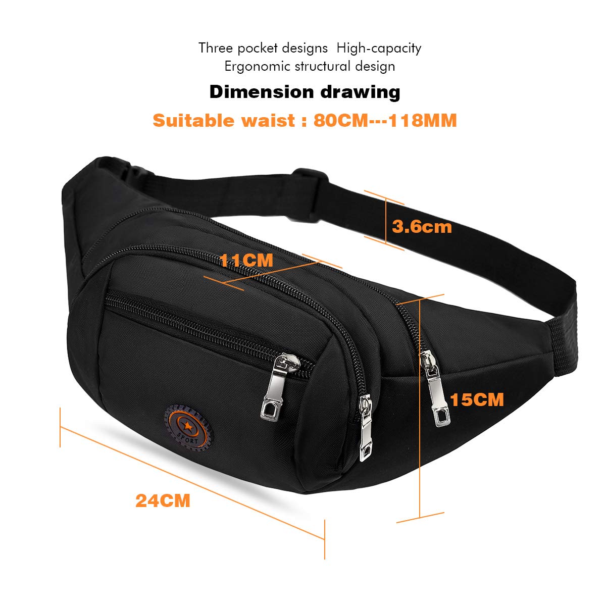 Waterproof Waist Bag – Lightweight Running Belt for Men & Women