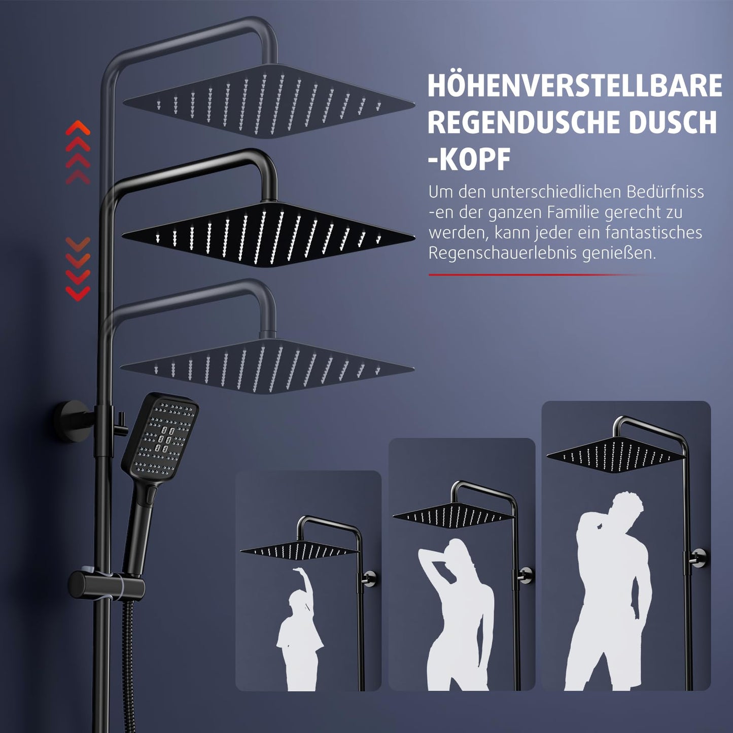 Rainsworth Thermostatic Shower System Round Rain Shower Set