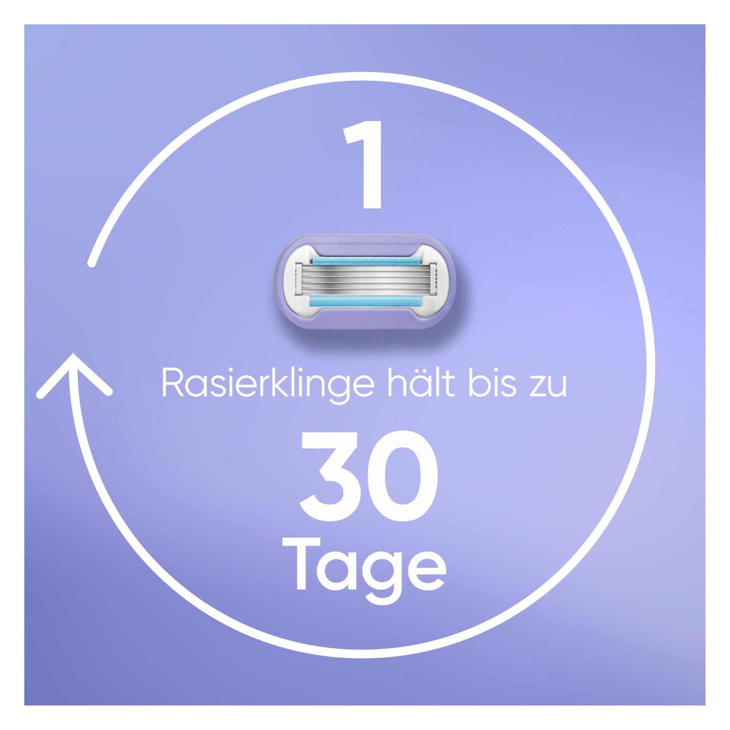 Gillette Venus Deluxe Smooth Swirl Rasierer Damen mit Feuchtigkeitsstreifen für Hautschutz, Damenrasierer + 3 Rasierklingen