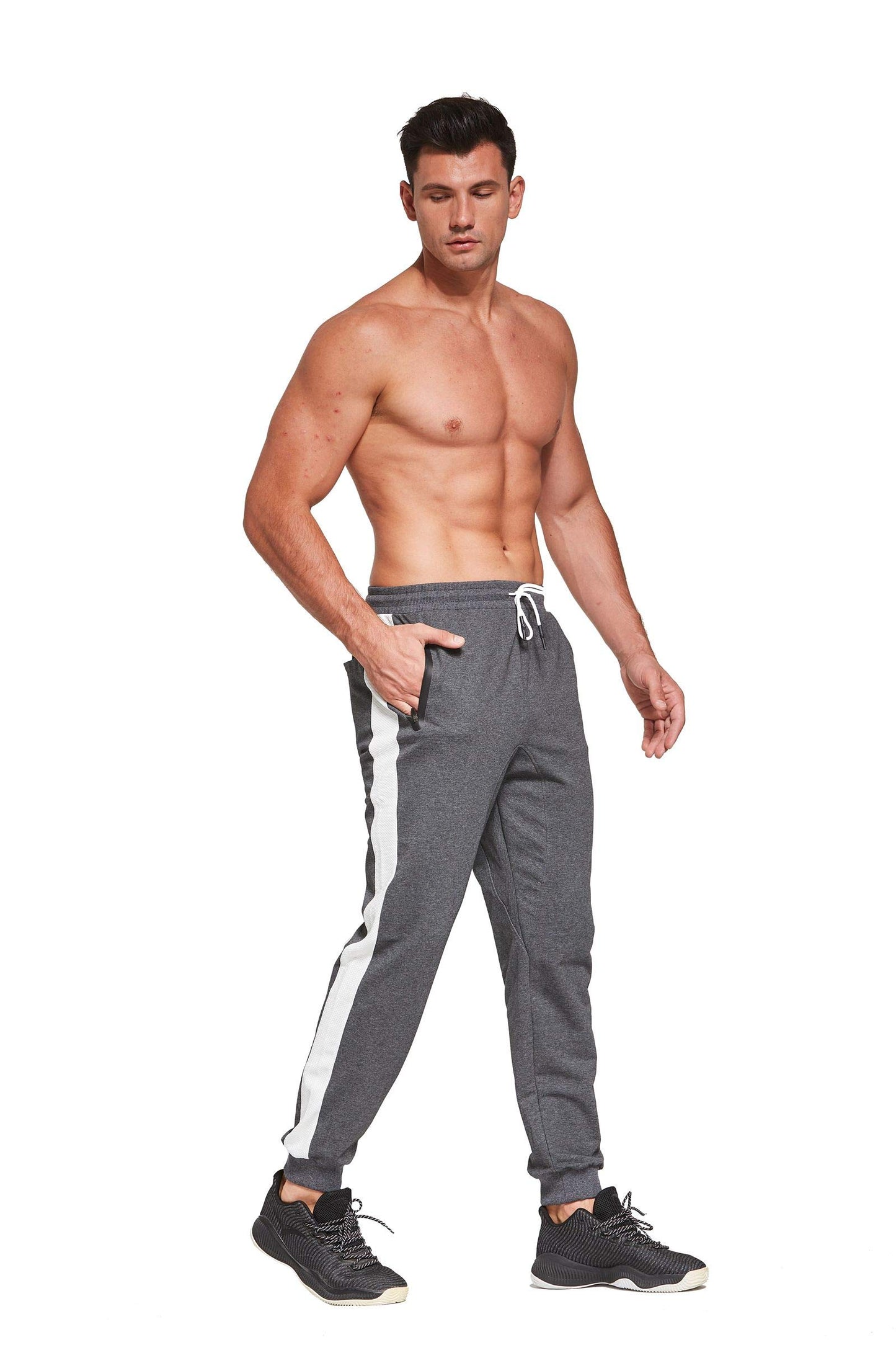 Tansozer Men’s Jogging Pants – Cotton Fitness Trousers