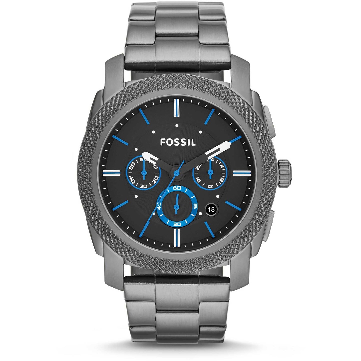 Fossil Machine Uhr für Herren, Chronographenwerk mit Edelstahl- oder Lederarmband