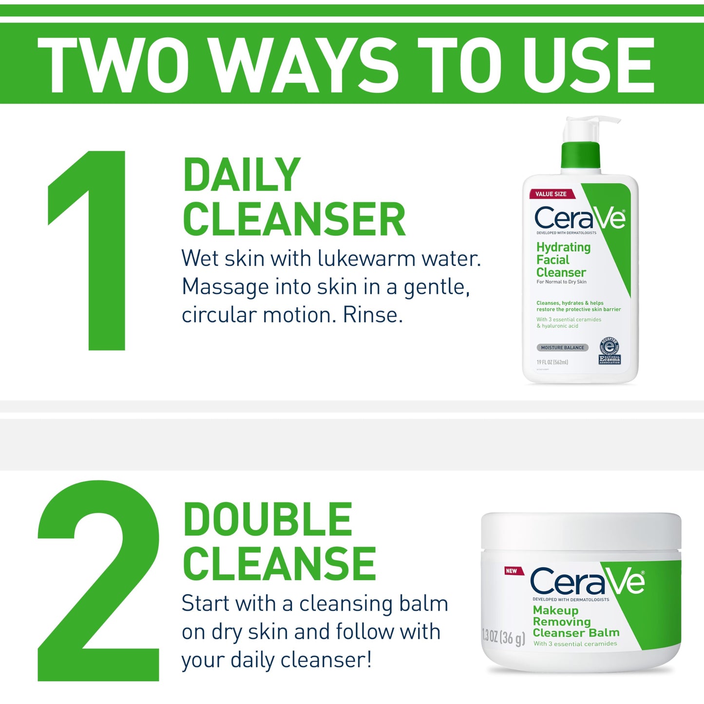CeraVe Hydrating Facial Cleanser Gentle Moisturizing Face Wash