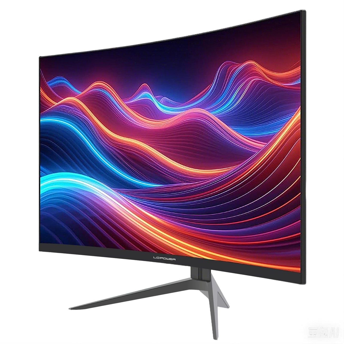 LC-POWER LC-M24-FHD-165-C-V2 24 Zoll Curved Gaming Monitor, FHD 1920x1080 Pixel, 1ms, 165Hz, AMD FreeSync, G Sync kompatibel, HDMI, Display Port, VESA