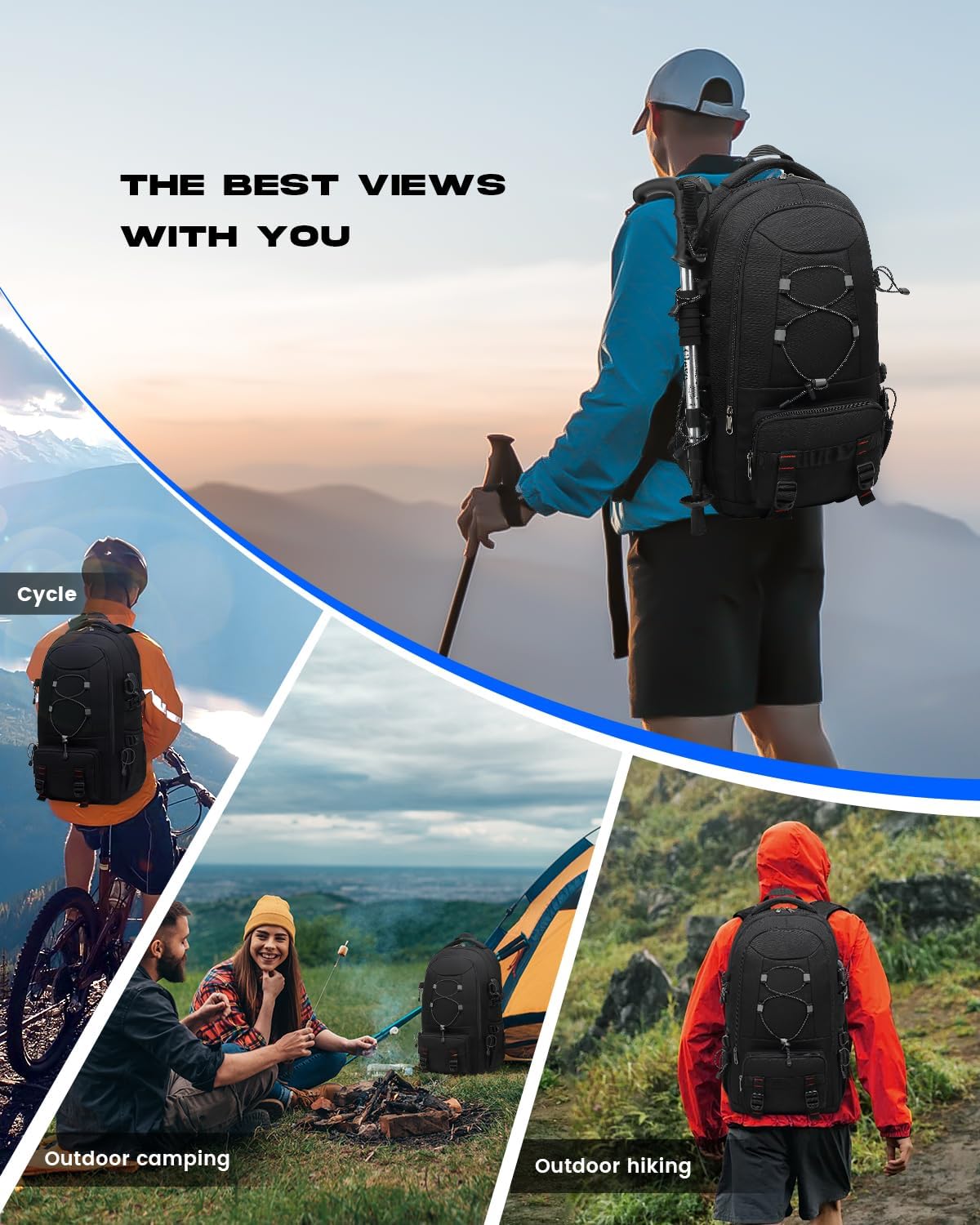45L Waterproof Travel Backpack