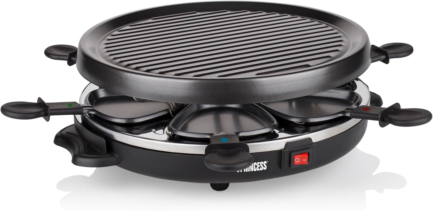 Princess Raclettegrill/Tischgrill, 800 W, schwarz