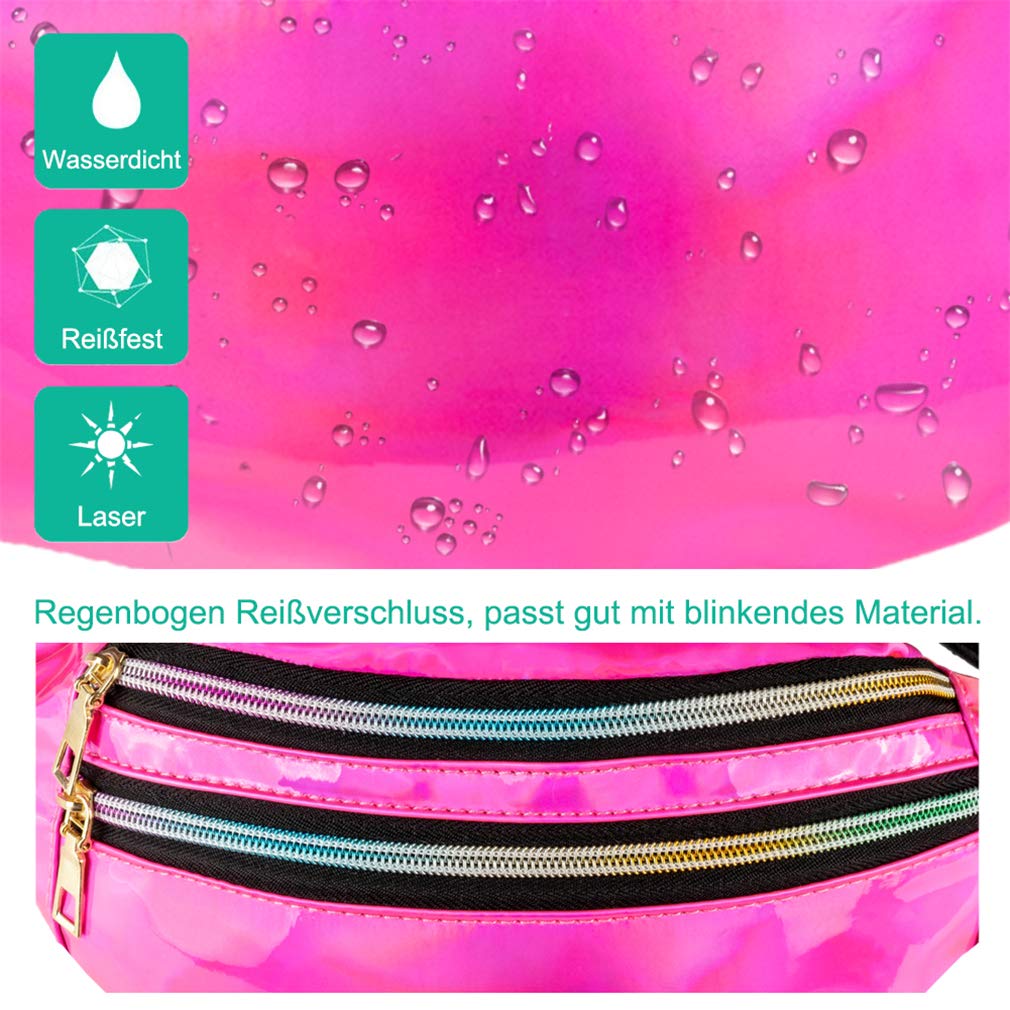 Waterproof Fashion Waist Bag – Reflective Fanny Pack