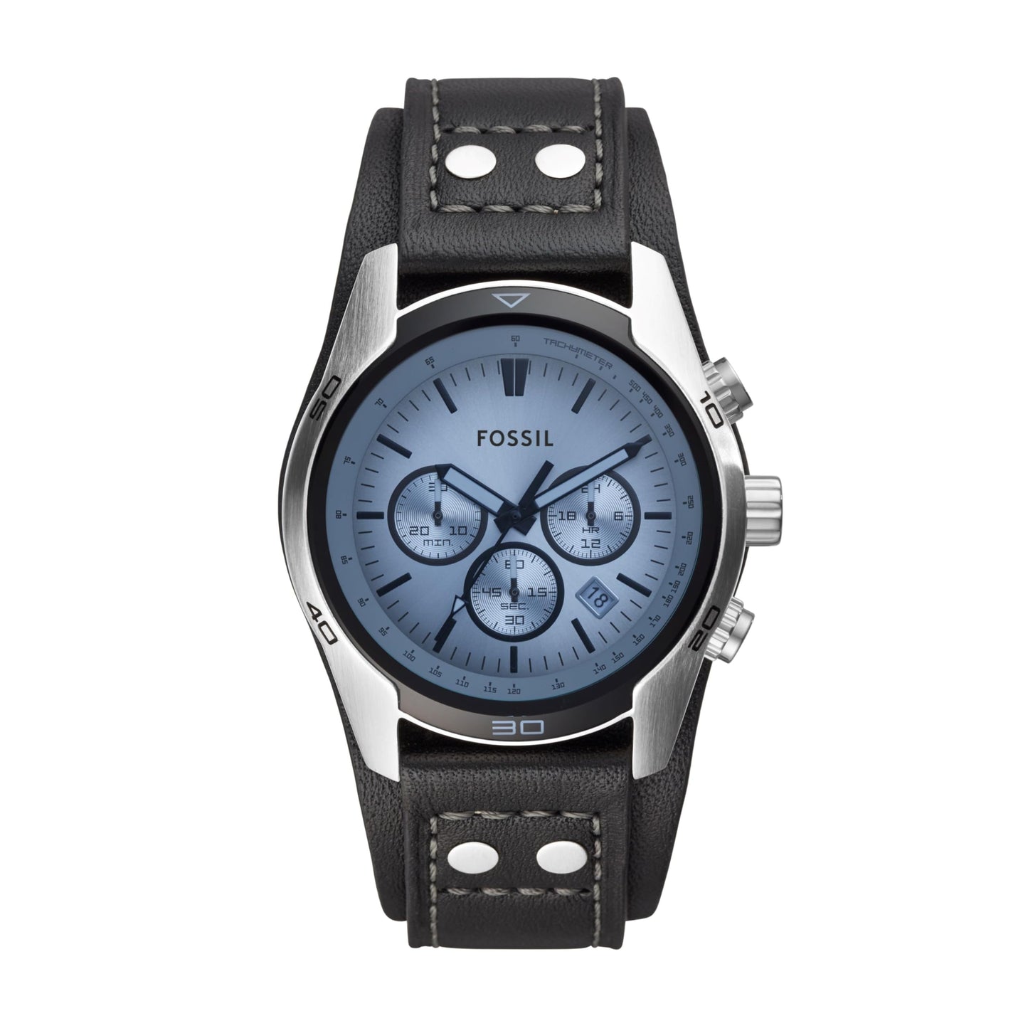 Fossil Coachman Uhr für Herren, Chronographenwerk mit Edelstahl- oder Lederarmband