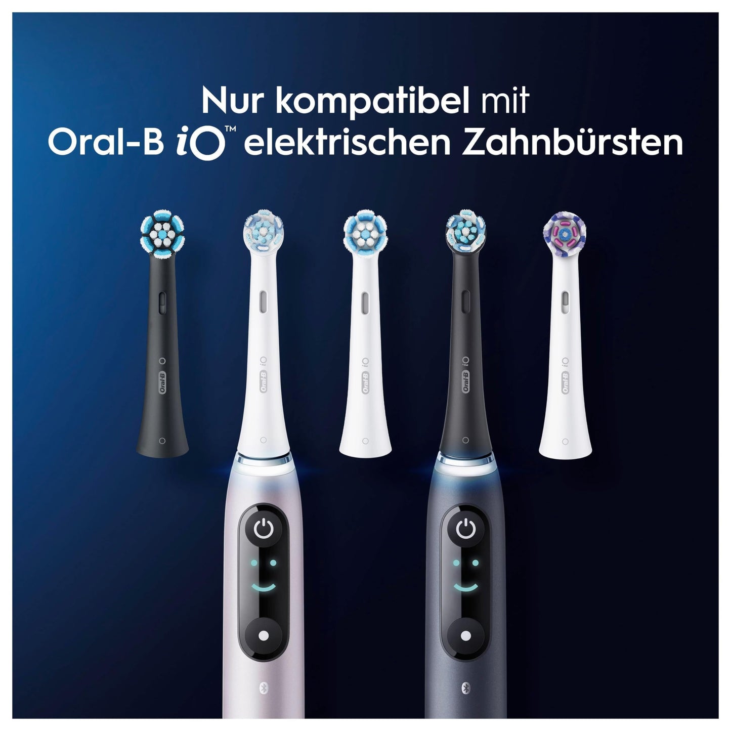Oral-B iO Ultimative Reinigung Aufsteckbürsten für elektrische Zahnbürste, 10 Stück, ultimative Zahnreinigung, Zahnbürstenaufsatz für Oral-B Zahnbürsten, briefkastenfähige Verpackung, schwarz