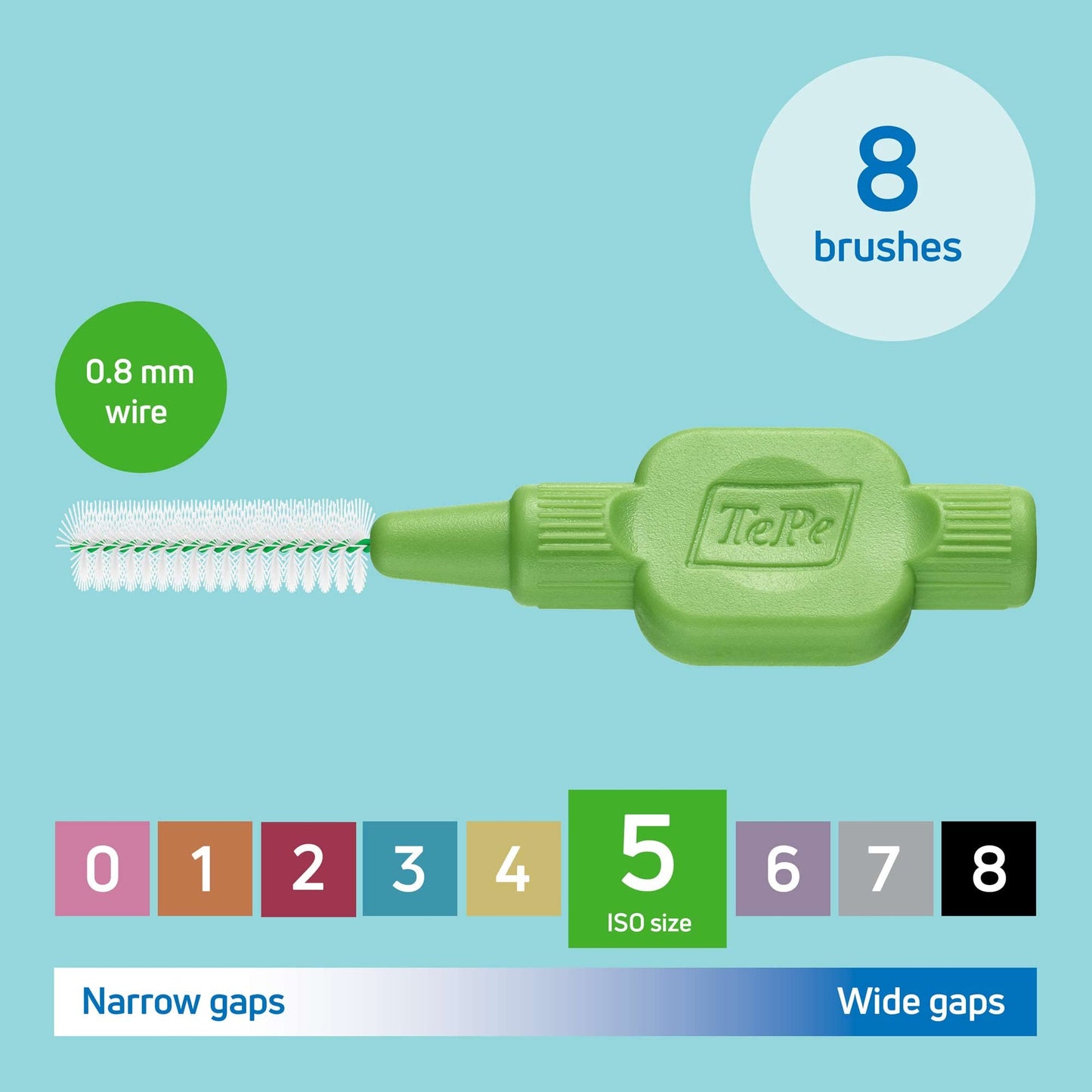 TePe Interdentalbürste, Größe 2, 8 Stück