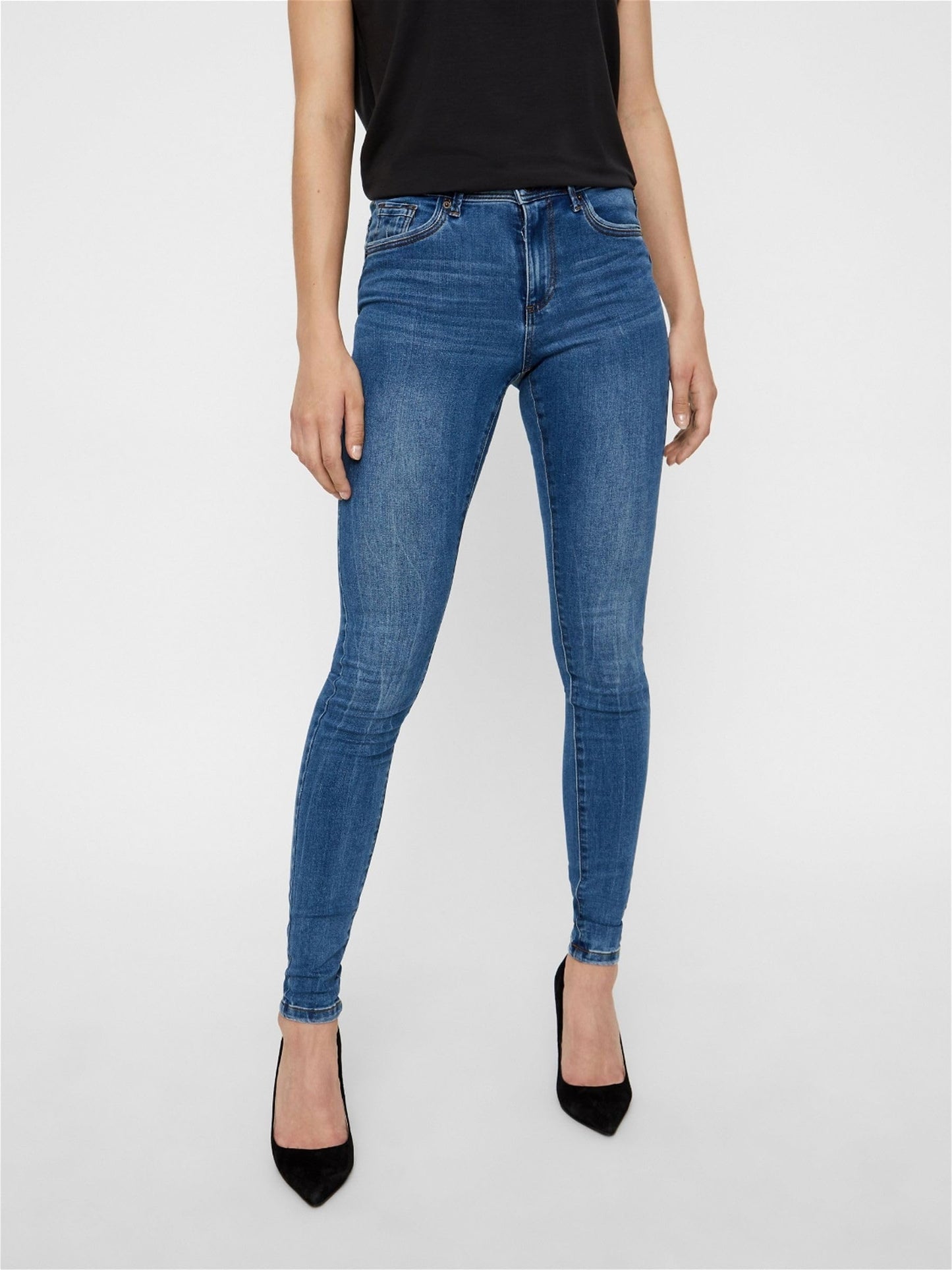 VERO MODA Women’s Tanya Mid Rise Skinny Jeans