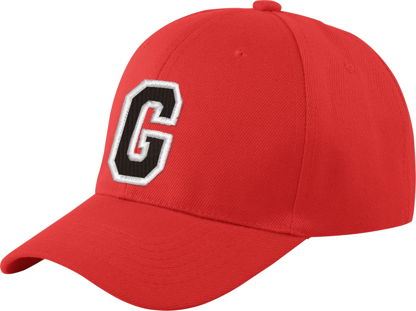 morefaz New Baseballkappe, rot, für Jungen, Mädchen, Kinder, Mütze, Unisex, A-Z, Alphabet