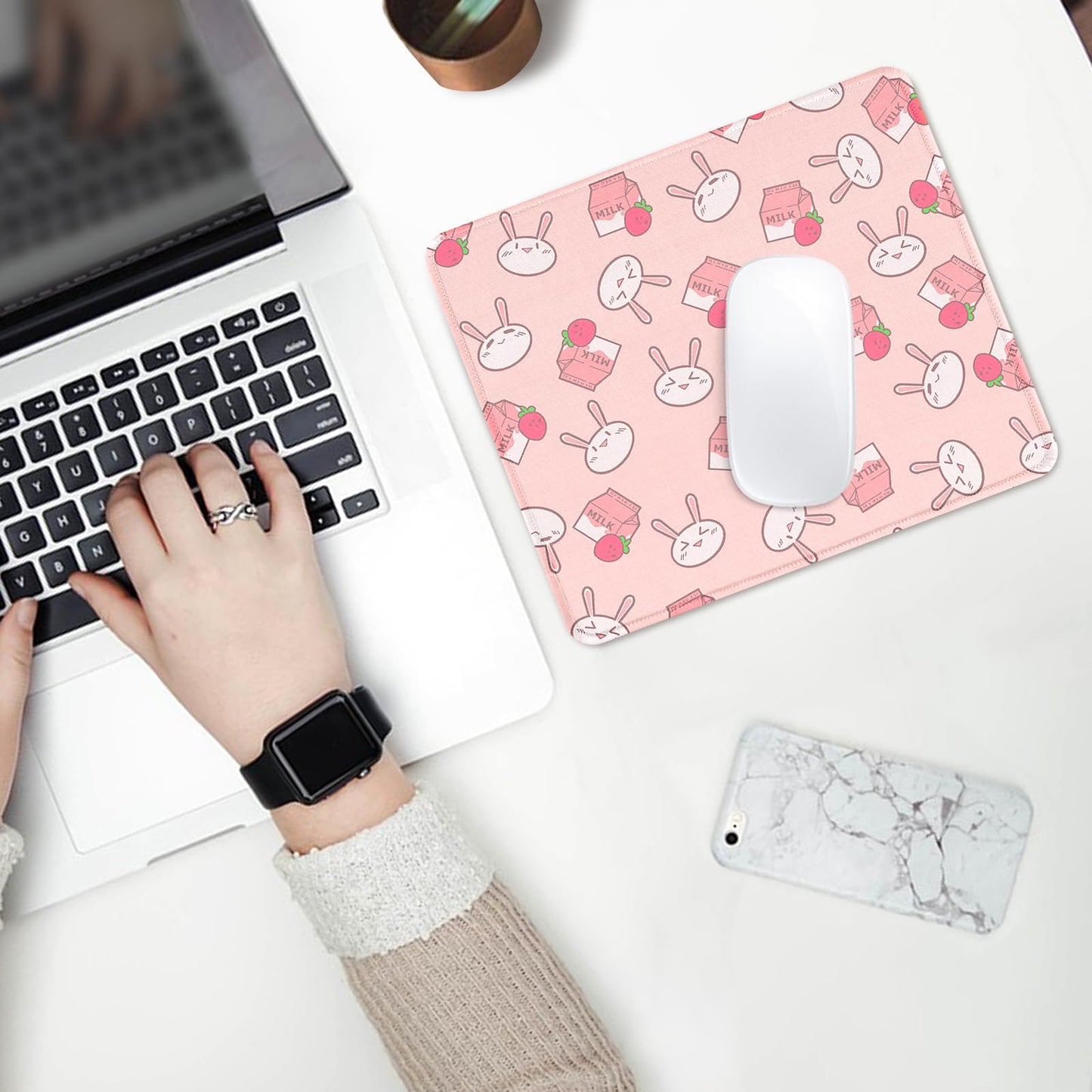 Ksriylm Mauspad,Quadratisches Niedliches Schwarzer Panther Mouse Pad,für Büro und Zuhause,Mousepad mit Motiv,wasserdichtes Mousepad,rutschfeste Gummiunterseite,Computer-Mauspads für kabellose Maus