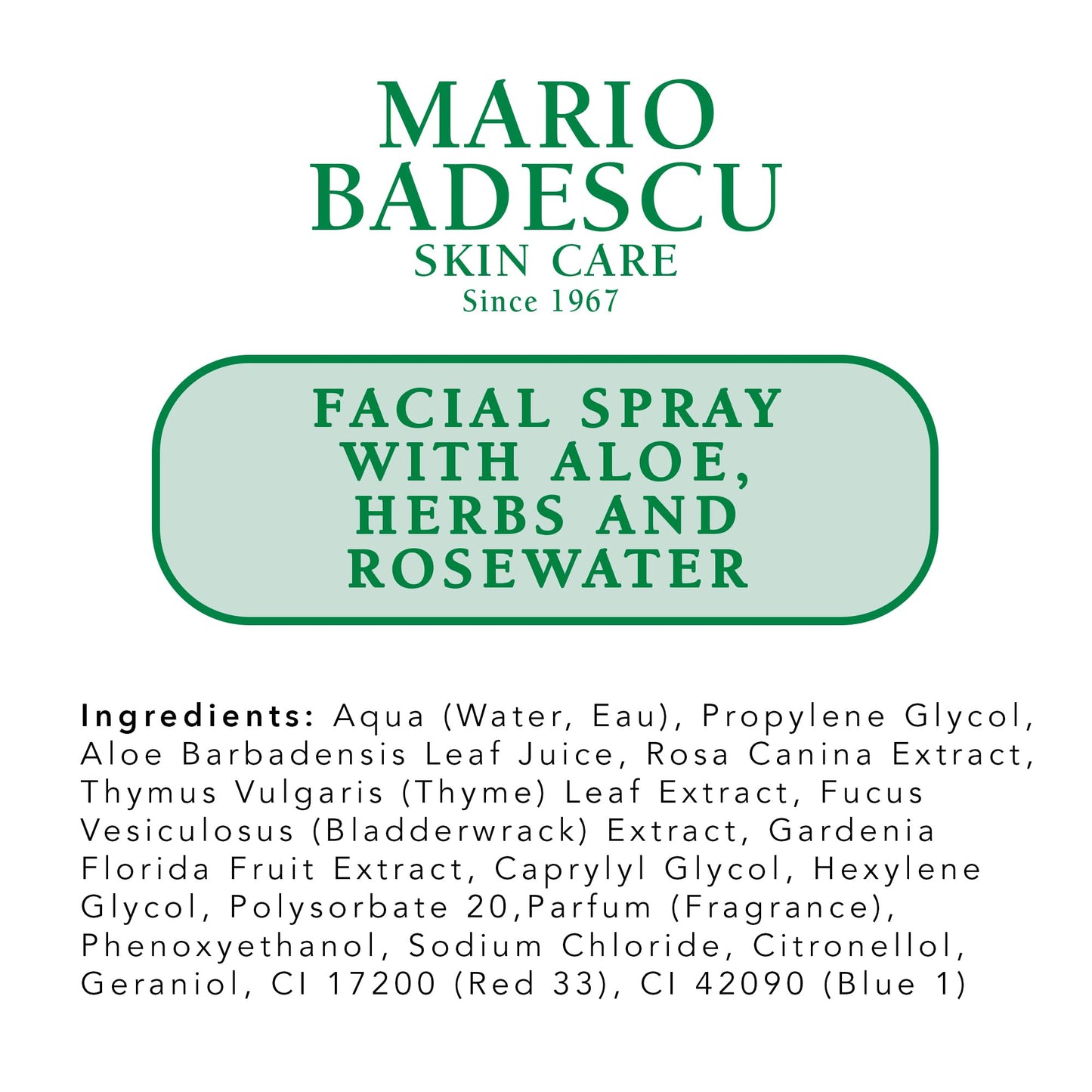 Mario Badescu Facial Spray with Aloe, Herbs & Rosewater