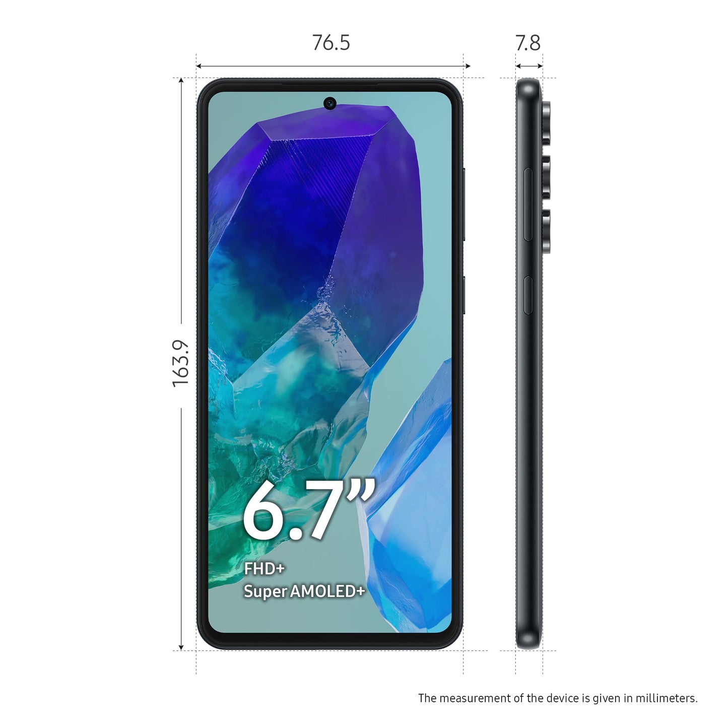 Samsung Galaxy M55 5G Dual-SIM Smartphone, 128GB, 8GB RAM